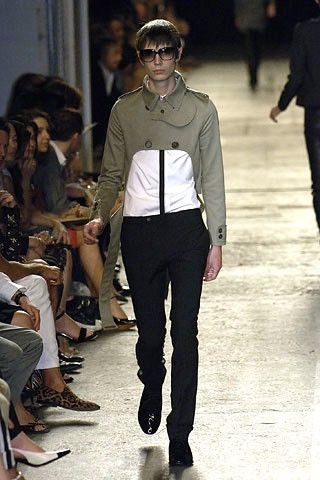 image of Dior 2007 S/s Cropped Trench Coat Hedi Slimane in Beige, Men's (Size Small)