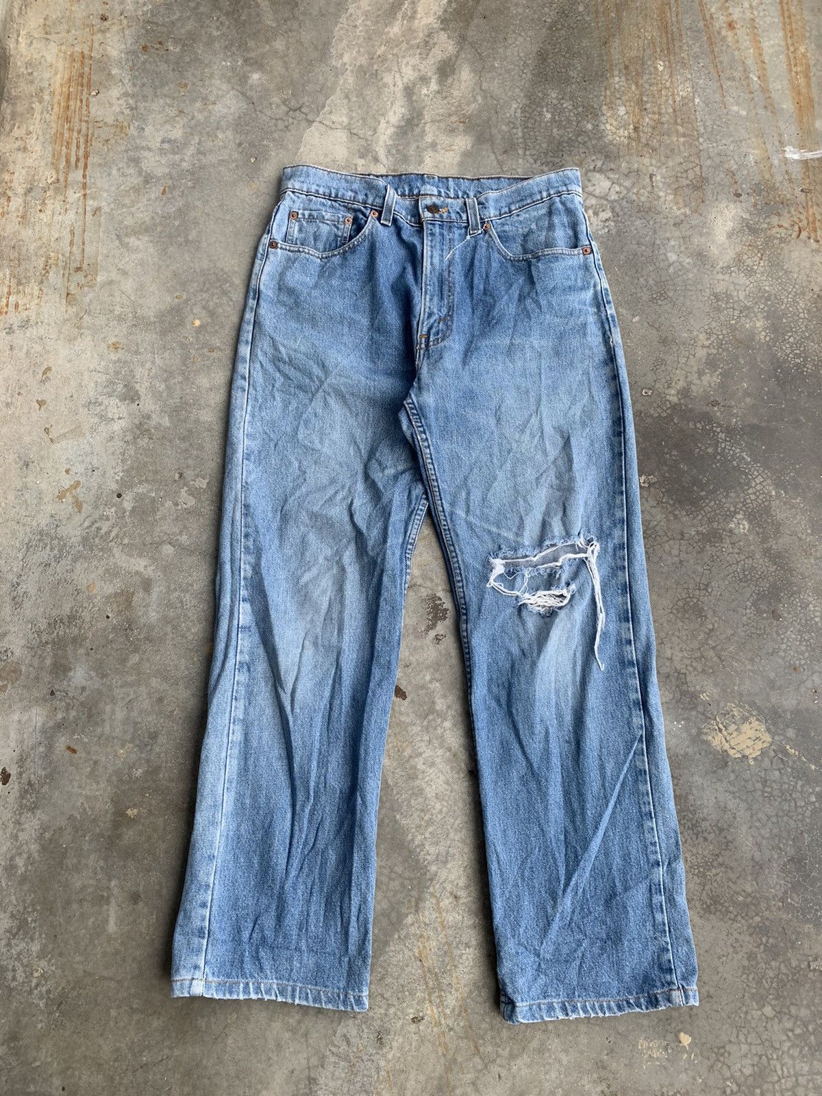 Levi's × Vintage Vintage 90s Levis Made in USA distressed Denim Pant Size US 30 / EU 46 - 1 Thumbnail