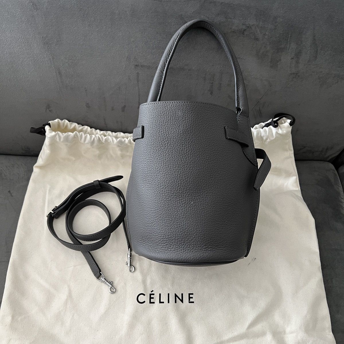 Celine shops bucket bag nano