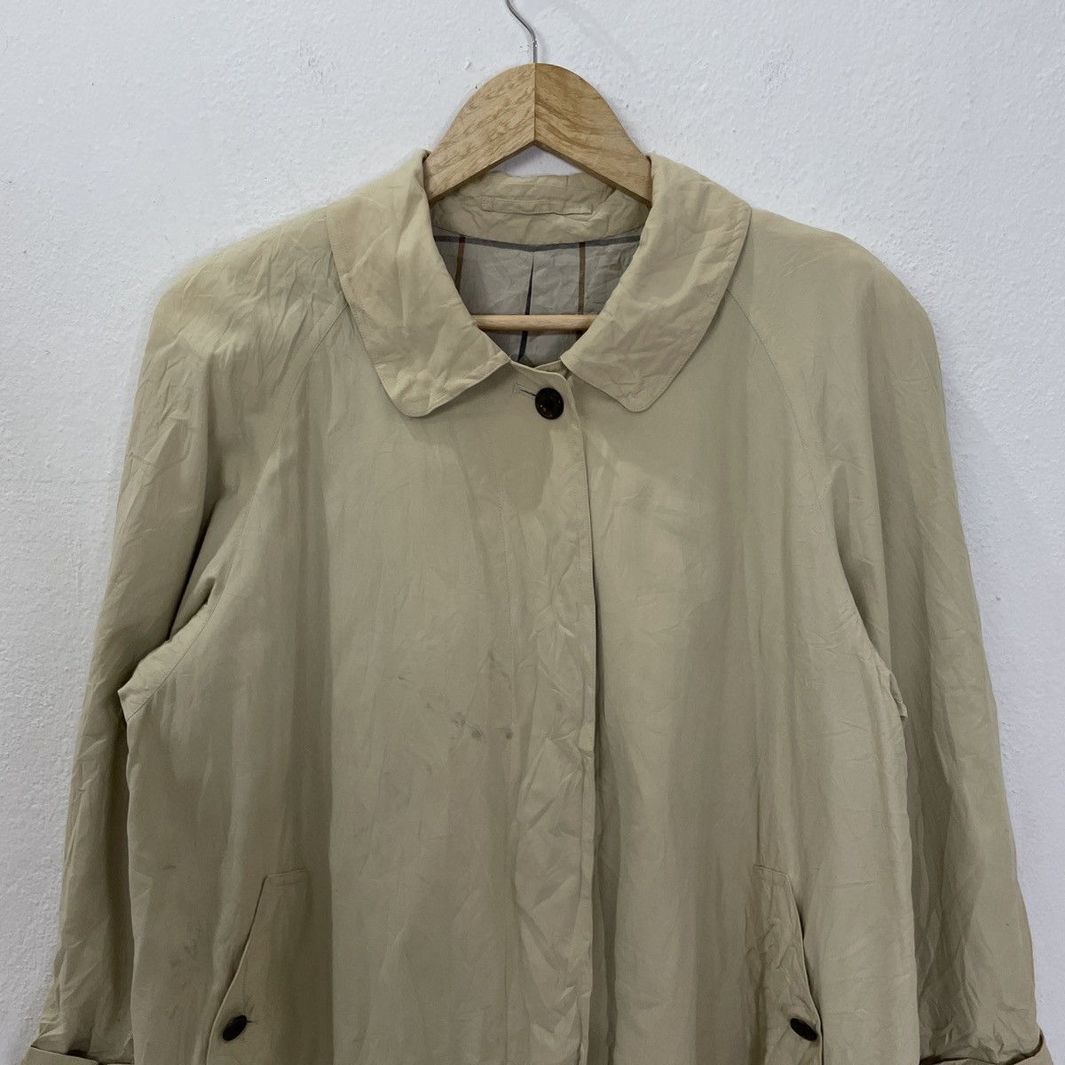 Burberry Vintage 90s Burberry’s Trench Coat Jacket Size US XL / EU 56 / 4 - 4 Thumbnail