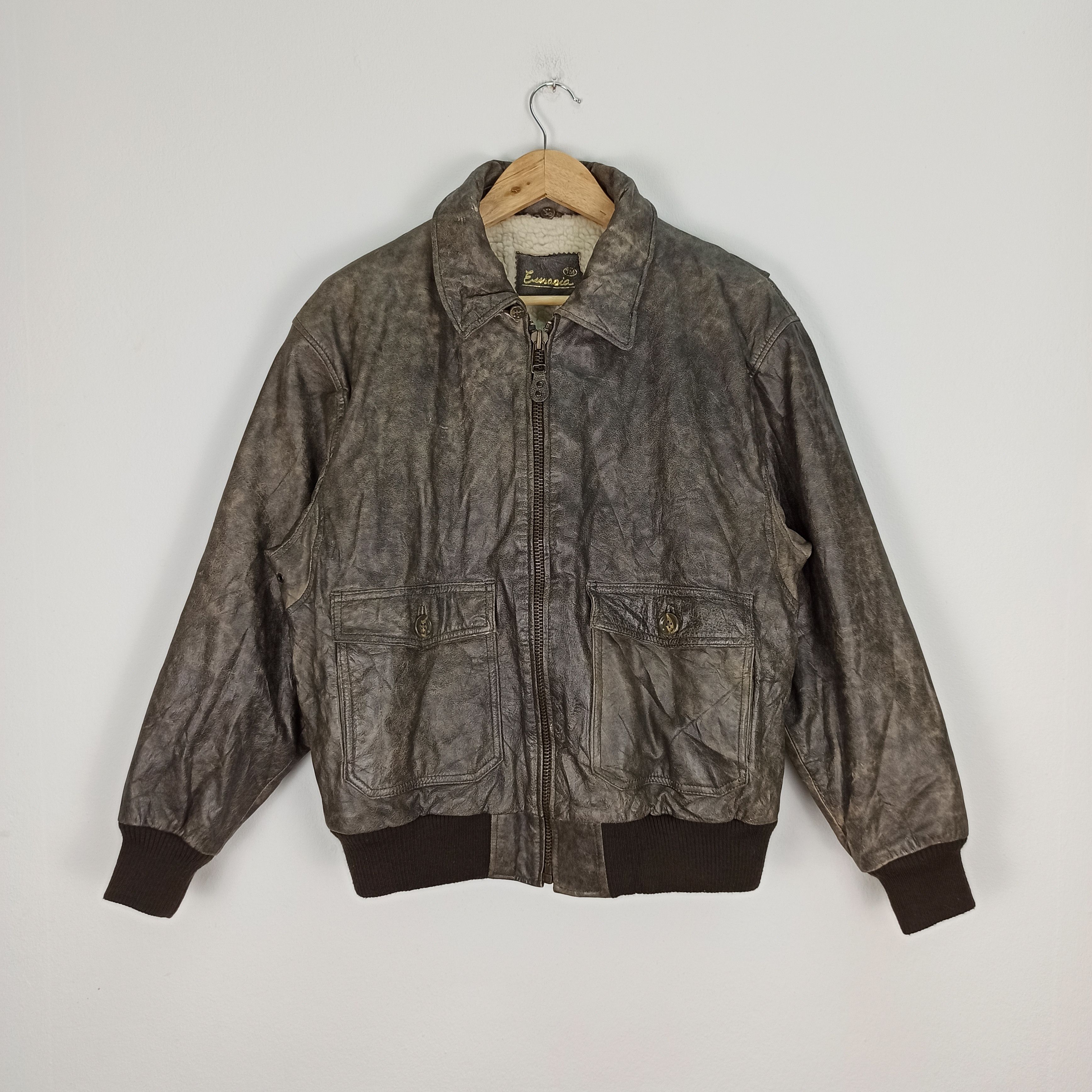 Japanese Brand 🔥Vintage🔥 JAPAN LEATHER BIKER MEN JACKET Size US L / EU 52-54 / 3 - 1 Thumbnail