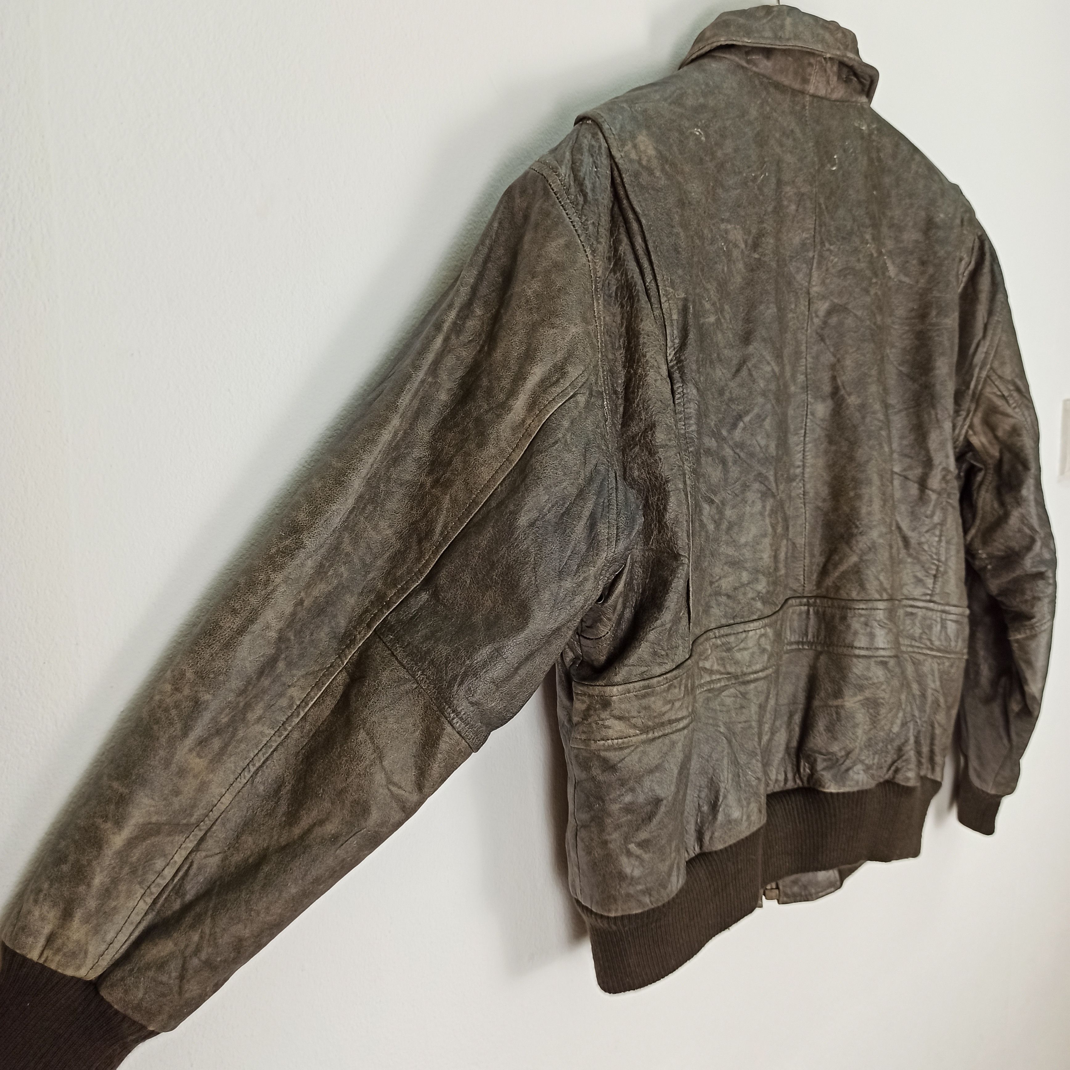 Japanese Brand 🔥Vintage🔥 JAPAN LEATHER BIKER MEN JACKET Size US L / EU 52-54 / 3 - 8 Thumbnail