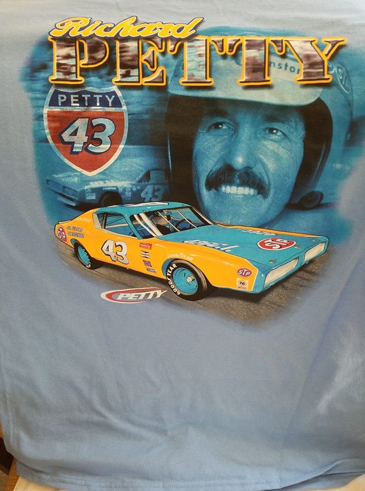 NASCAR × Vintage NASCAR Vintage Richard Petty #43 STP XLarge Blue Tee Size US XL / EU 56 / 4 - 3 Thumbnail