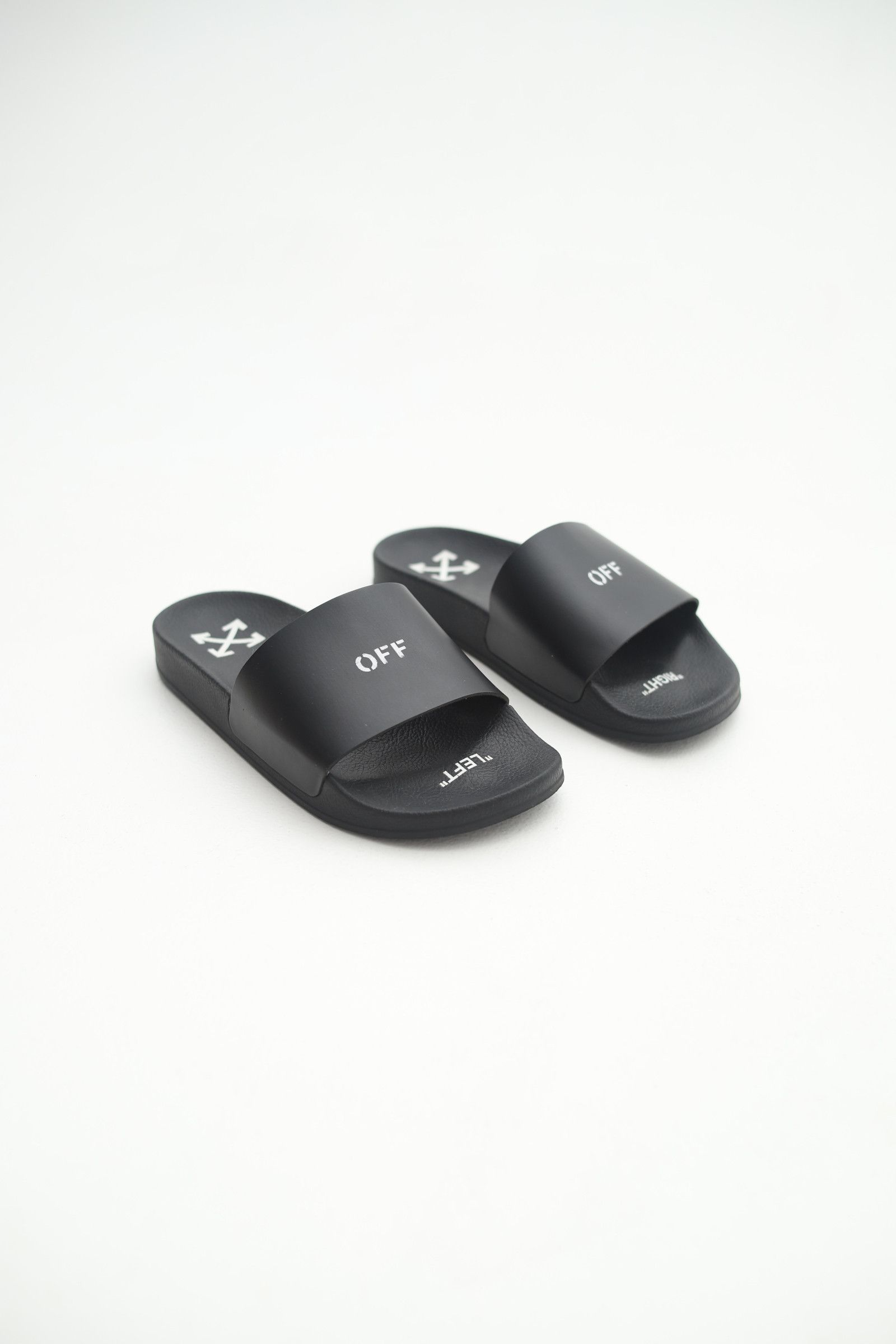 image of Off White Off-White Slides Sandals in Black, Men's (Size 7)