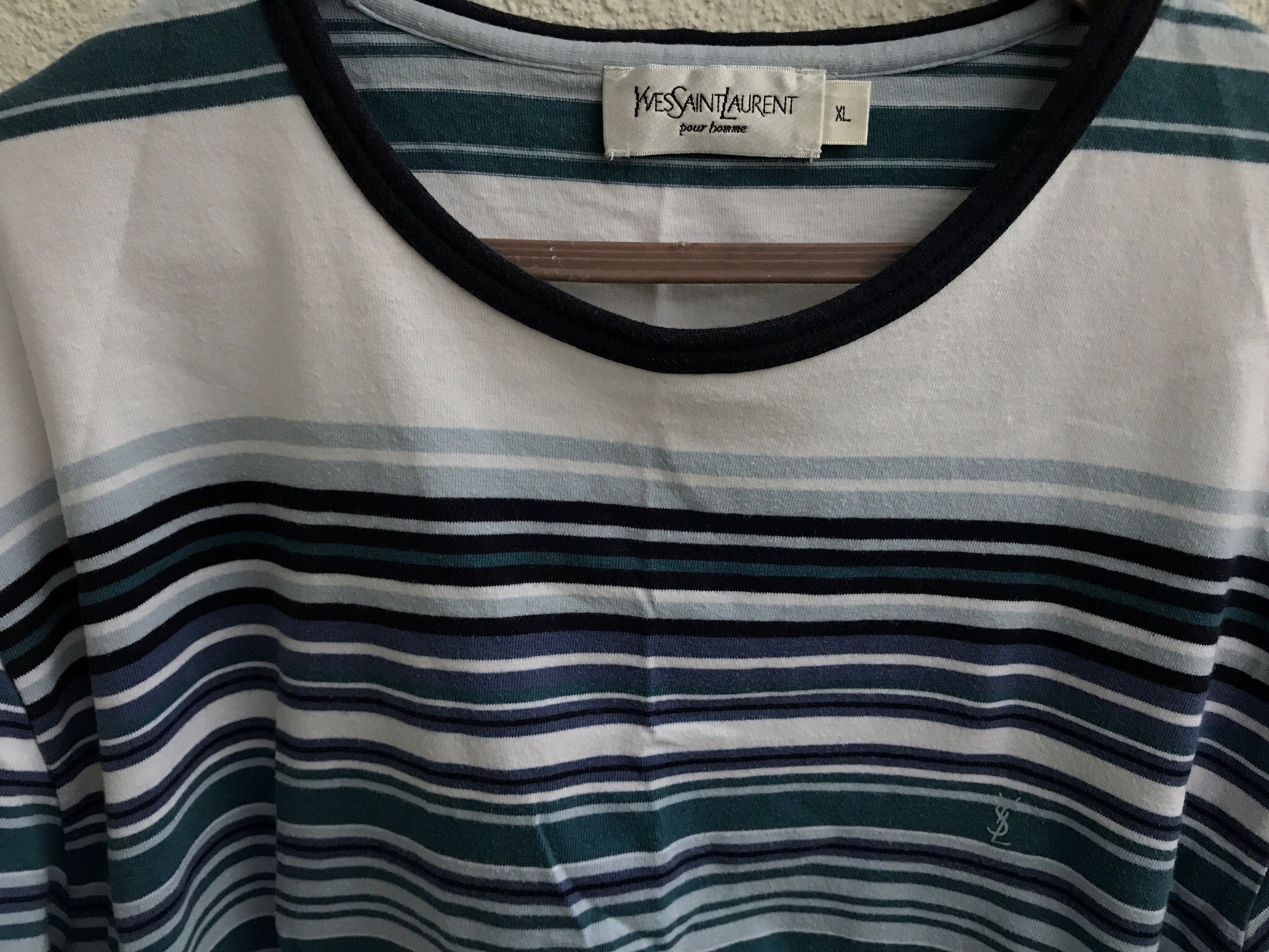 Yves Saint Laurent YSL T-Shirt Striped Size US L / EU 52-54 / 3 - 3 Thumbnail