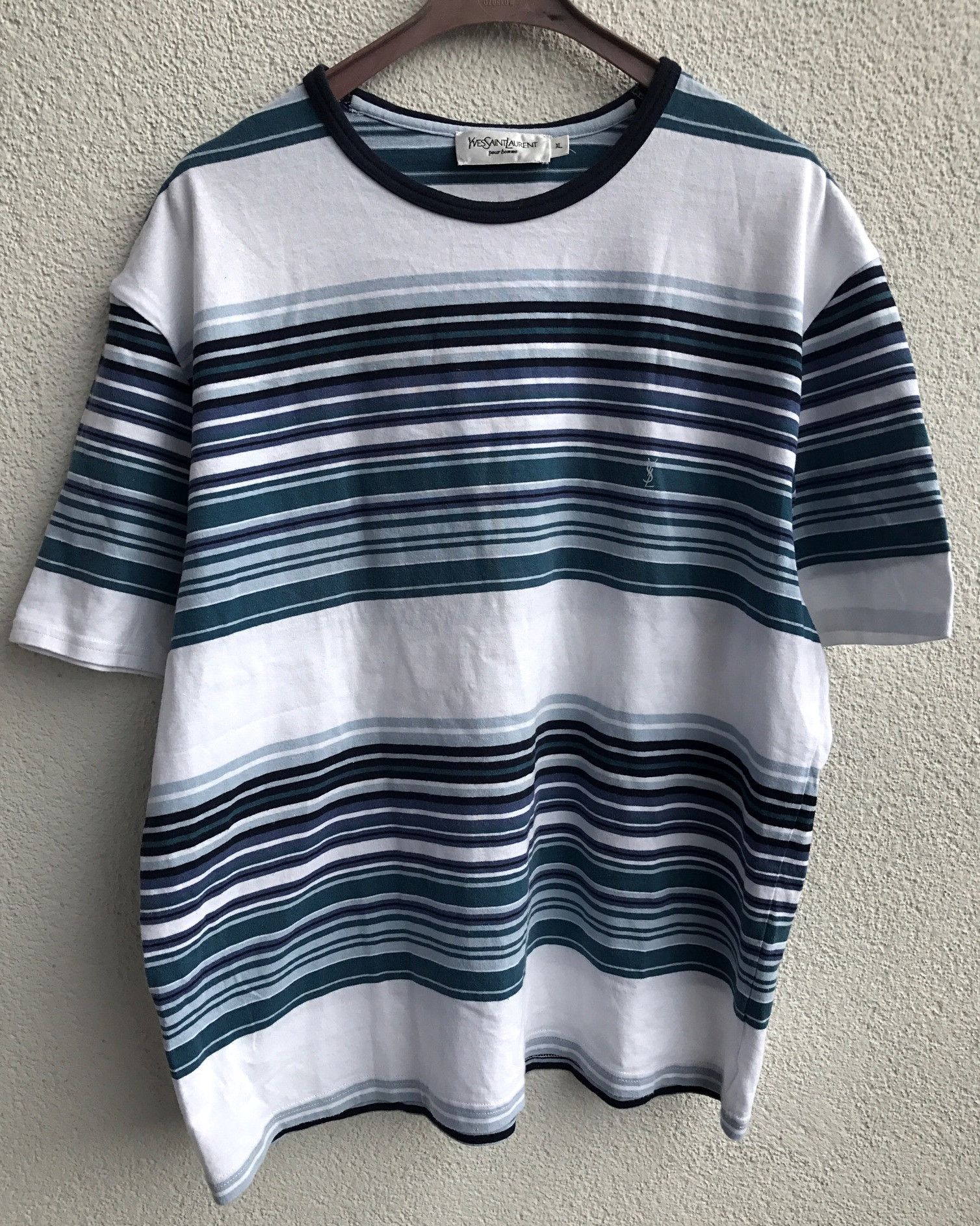 Yves Saint Laurent YSL T-Shirt Striped Size US L / EU 52-54 / 3 - 2 Thumbnail
