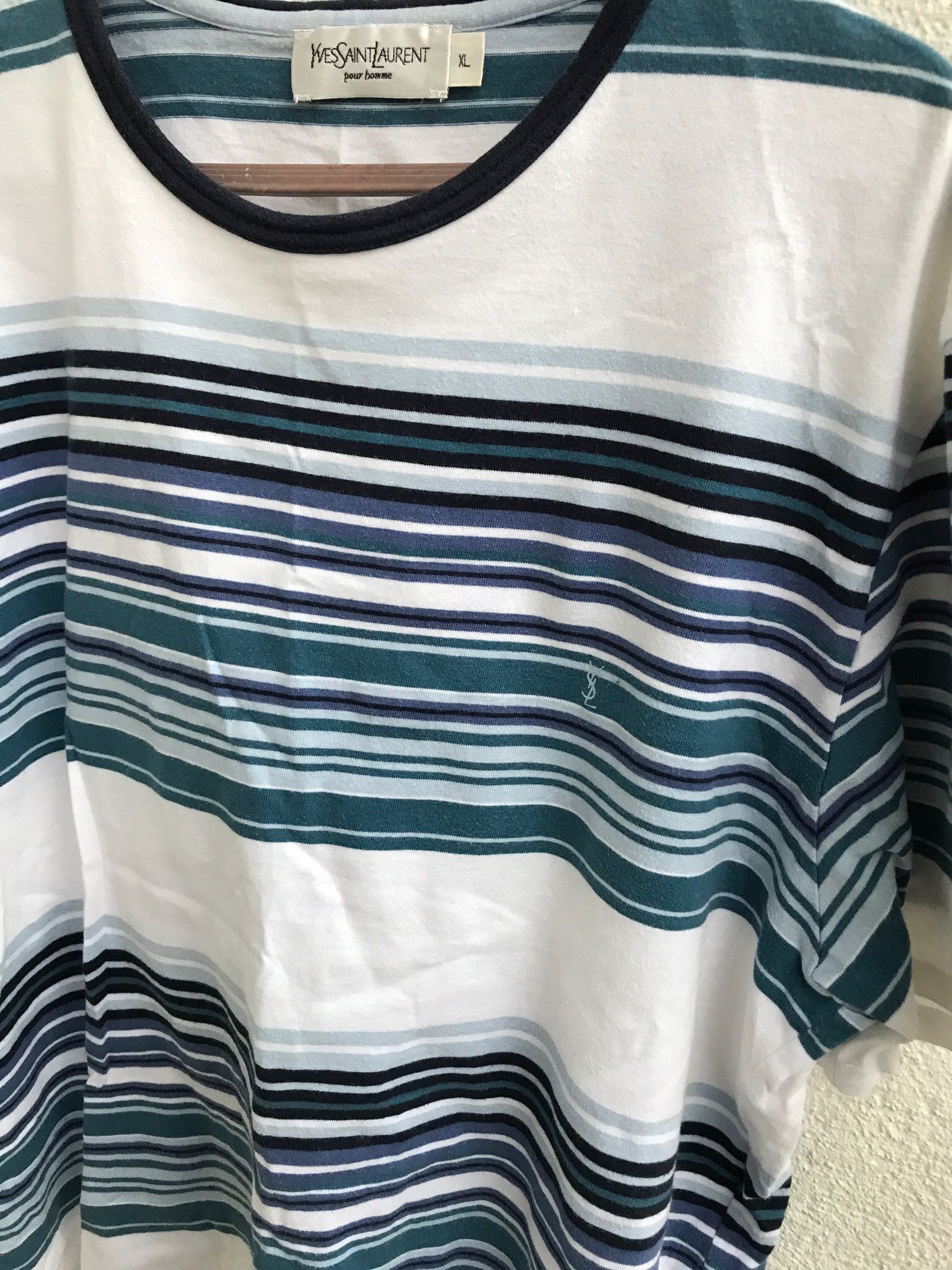 Yves Saint Laurent YSL T-Shirt Striped Size US L / EU 52-54 / 3 - 8 Thumbnail