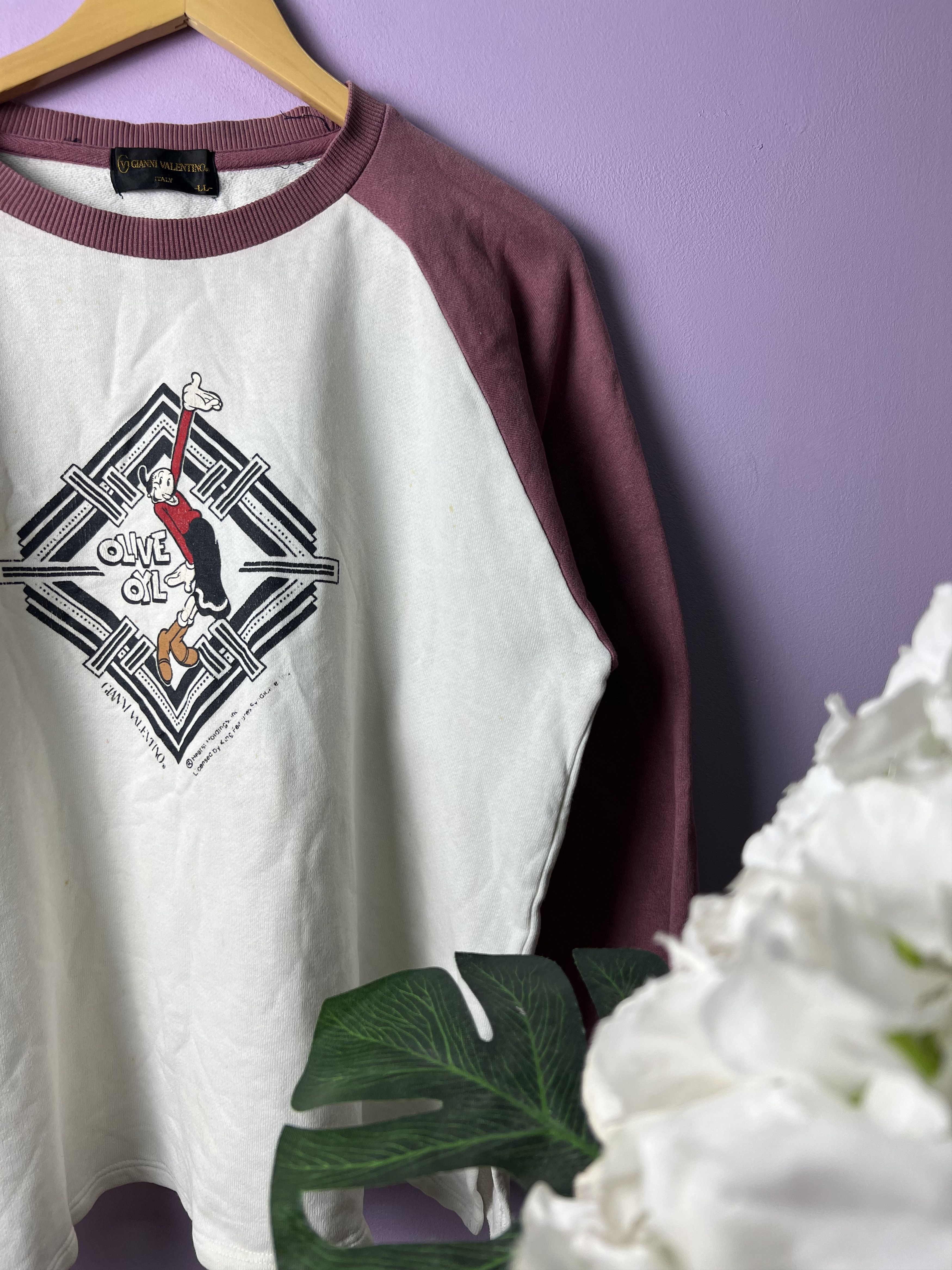 Gianni Valentino 🔥Rare Vintage Gianni Valentino Olive Oyl Sweatshirts Size US M / EU 48-50 / 2 - 5 Thumbnail