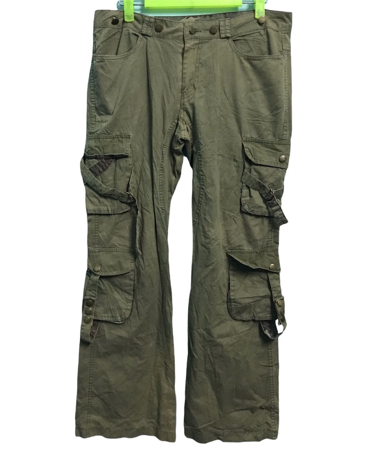 Japanese Brand × Seditionaries Japanese Brand Cargo Parachute Bondage Pants Size US 33 - 1 Thumbnail