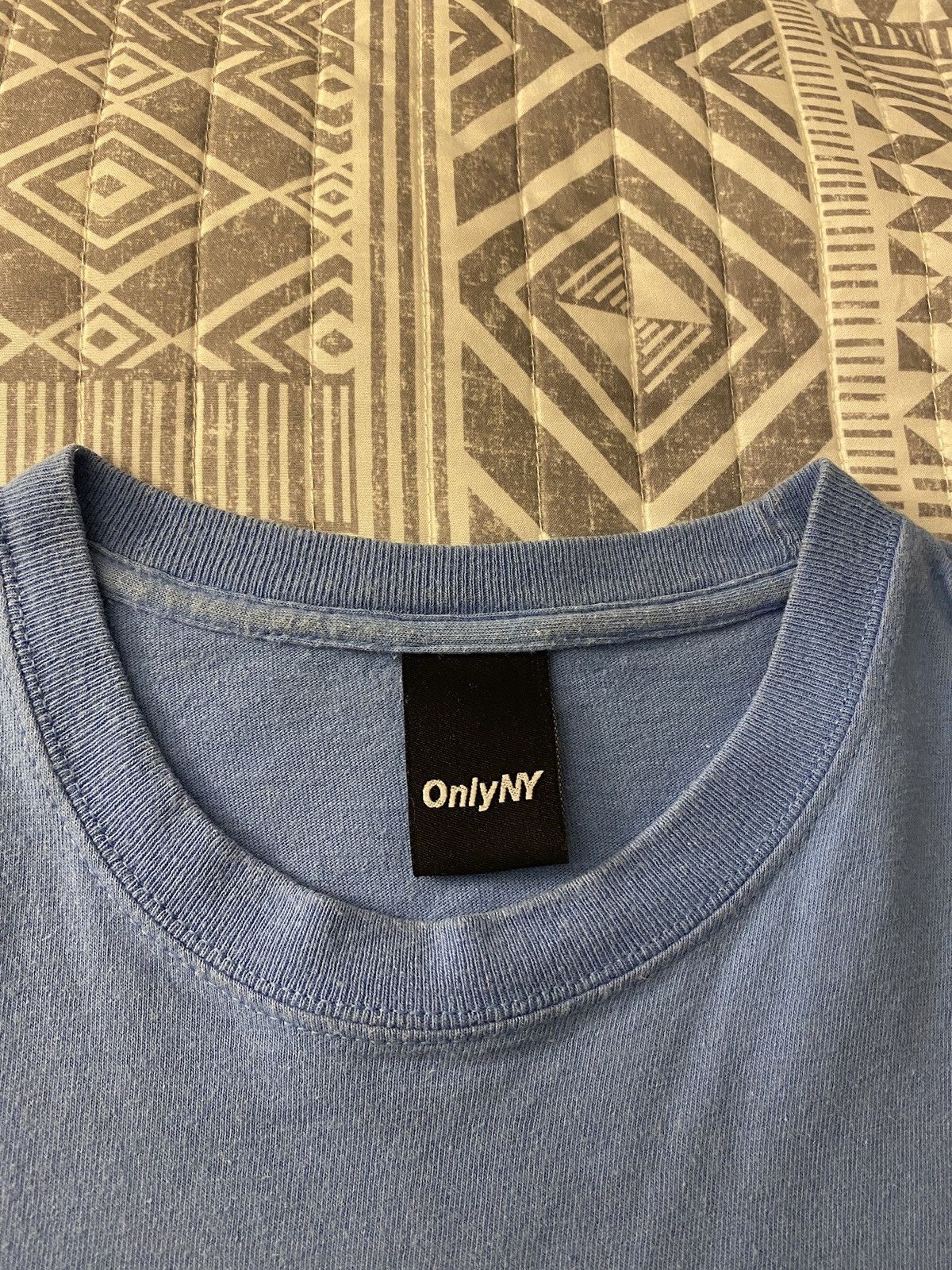 Only NY Only NY Light Blue Box Logo Tshirt Medium Size US M / EU 48-50 / 2 - 5 Thumbnail