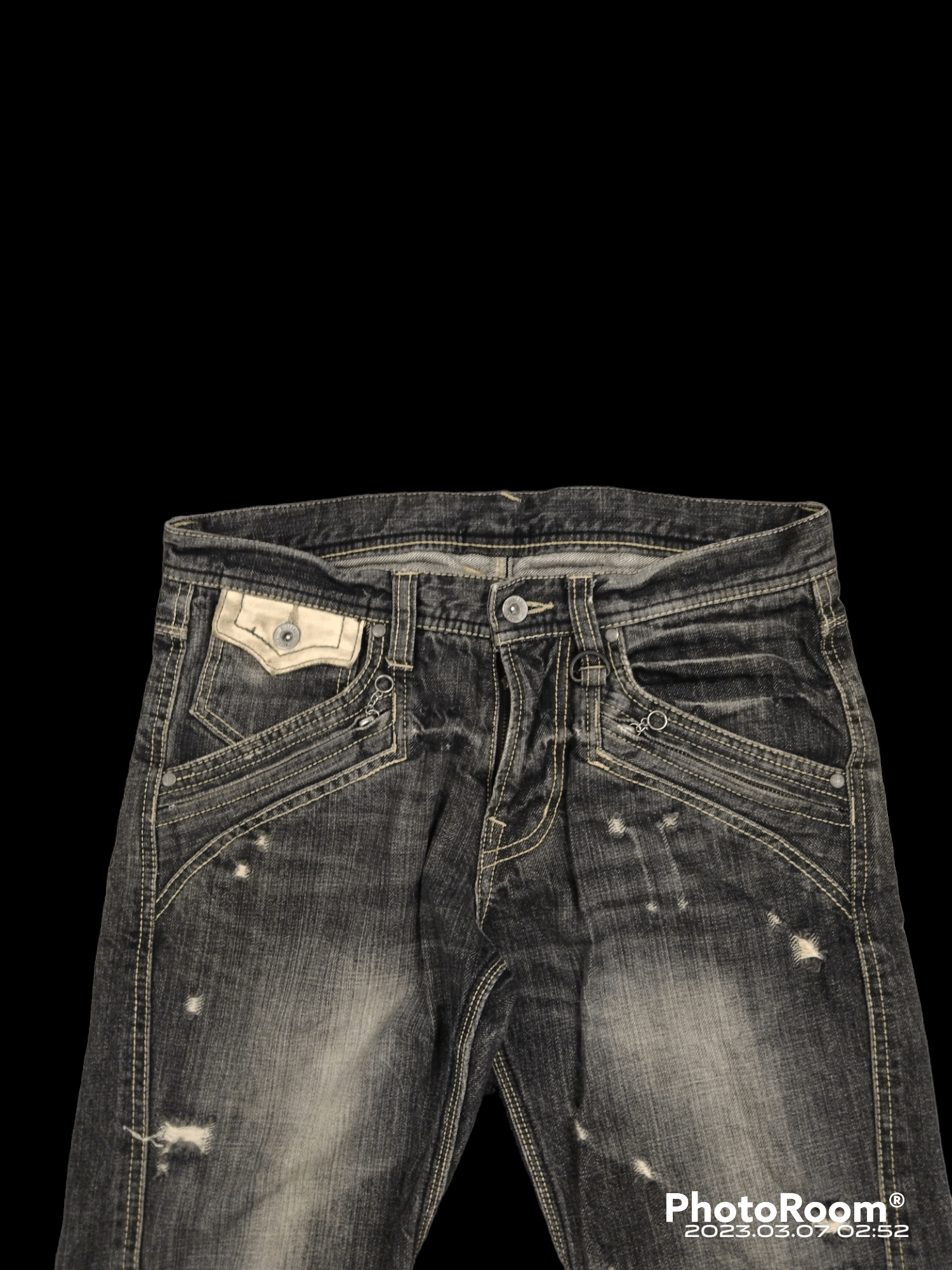 Other FLARE🔥SICK TWIST RIPED NICOLE DENIM PANTS Size US 30 / EU 46 - 3 Thumbnail