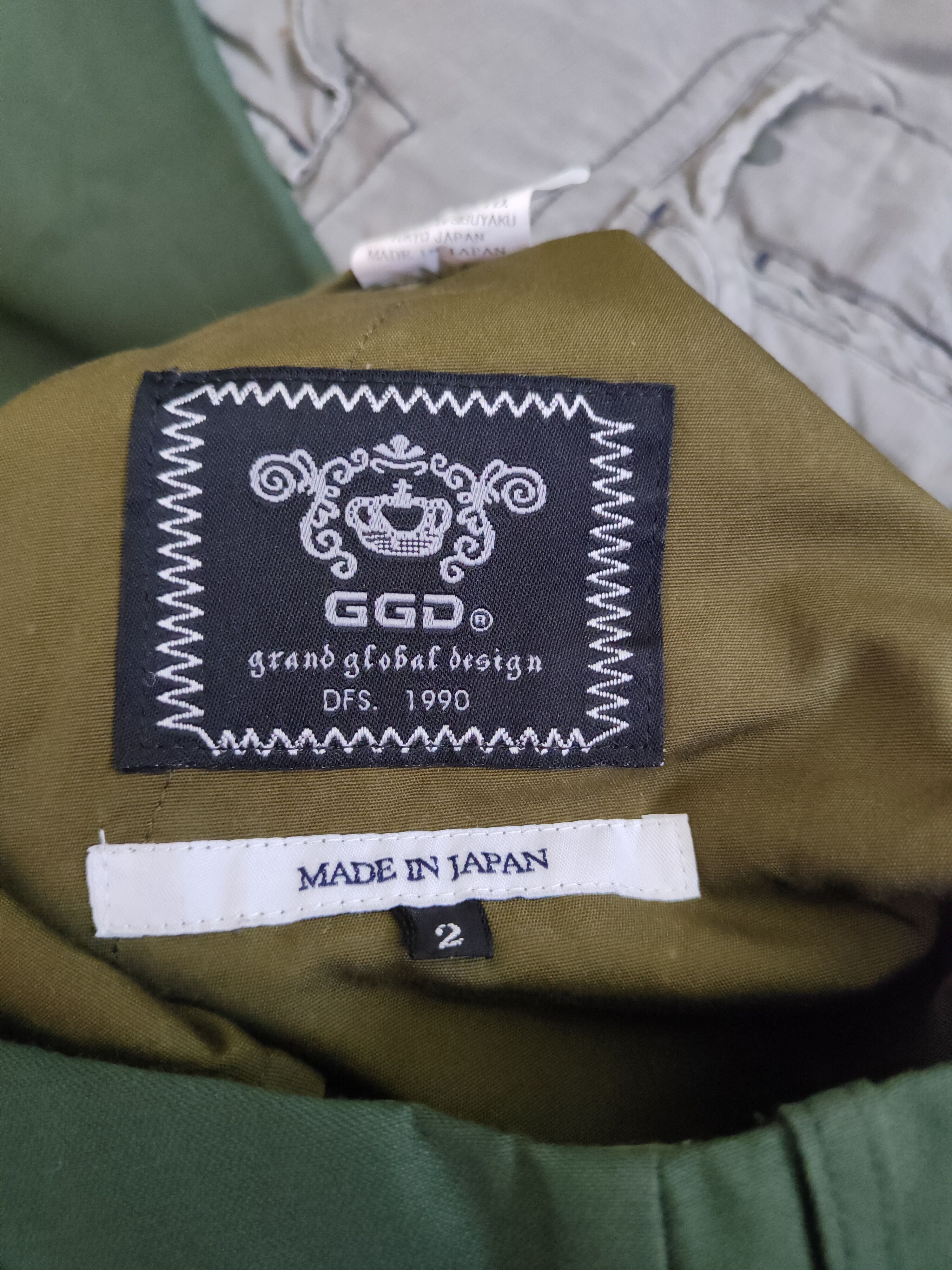 Edition Japan DL Grand Global Design Green Multi Pocket Cargo Pants #S712 Size US 31 - 14 Thumbnail