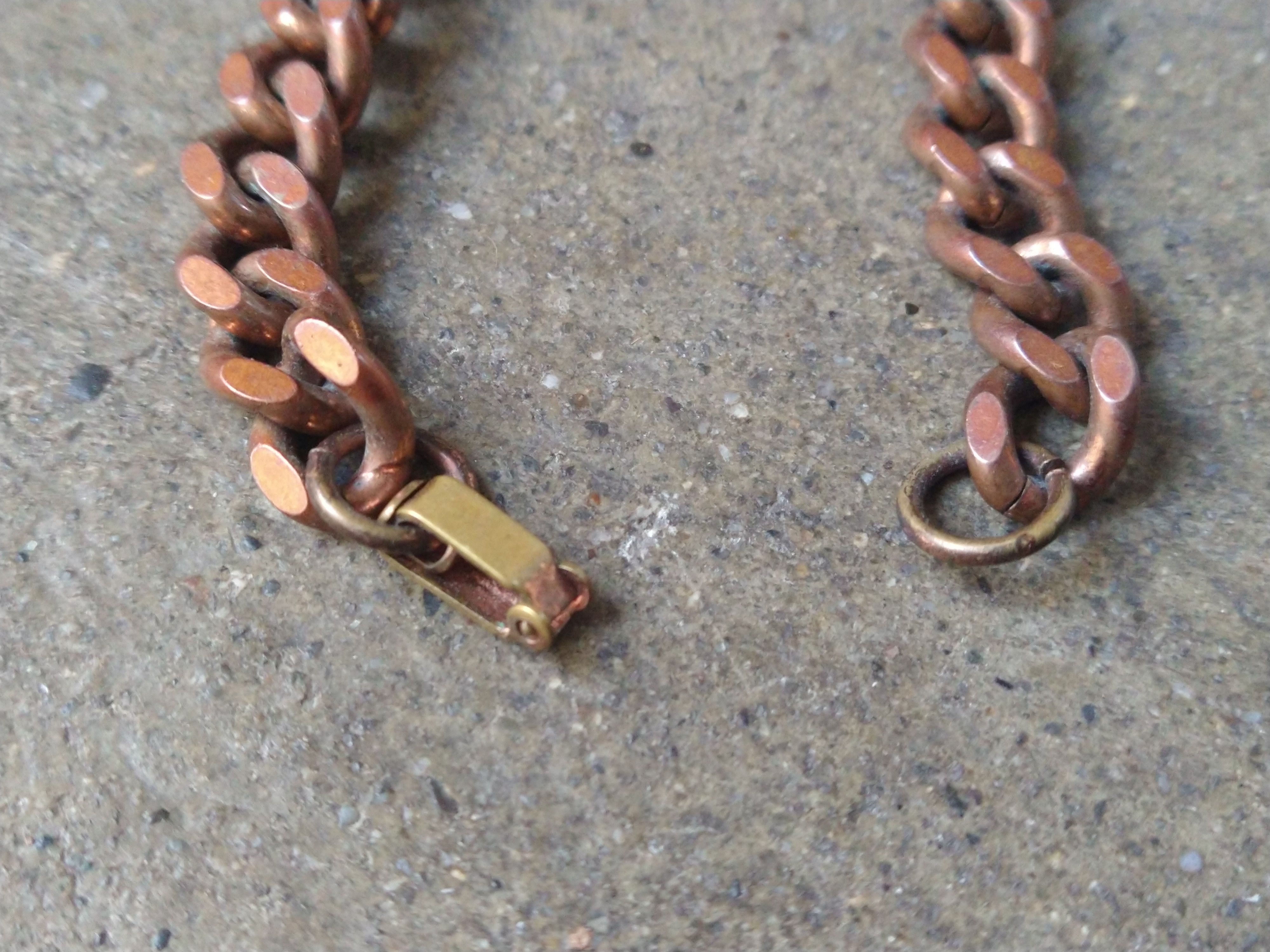 Jewelry × Vintage Copper Bracelet Cuban Link Chain 7.25 in 8mm Size ONE SIZE - 5 Thumbnail