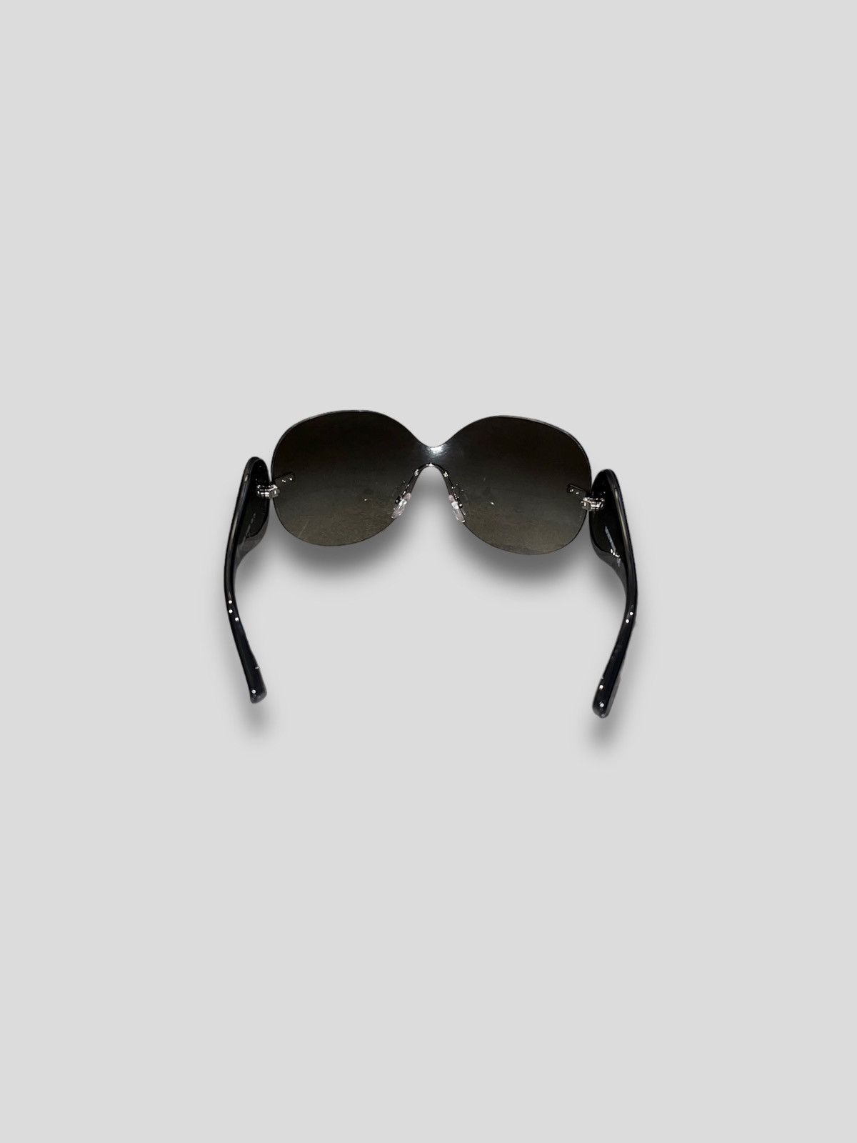 Armani × Emporio Armani × Giorgio Armani Emporio Armani EA4022B 5143/8E Black Shield Sunglasses Size ONE SIZE - 8 Thumbnail