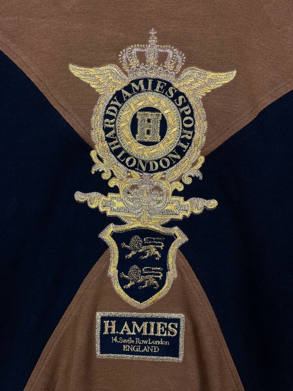 Hardy Amies × Vintage Vintage Designer Hardy Armies Embroidery Logo Sweatshirt Size US M / EU 48-50 / 2 - 4 Thumbnail