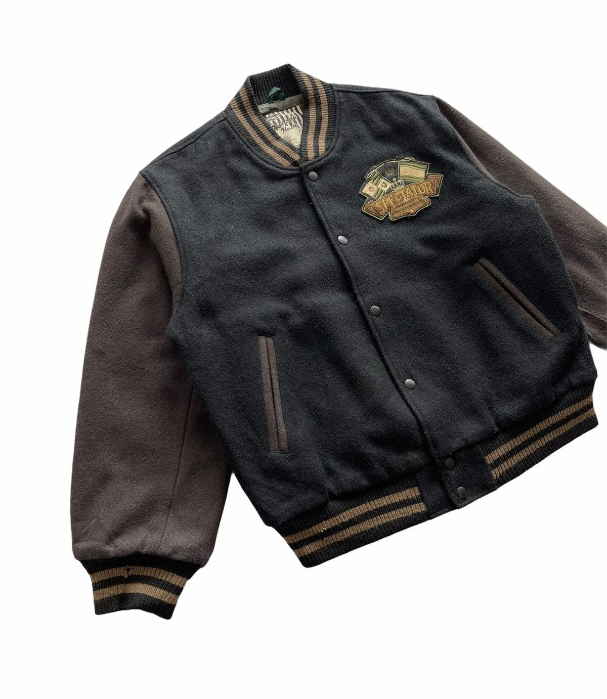 Japanese Brand VINTAGE WOOL VARSITY JACKET Size US XL / EU 56 / 4 - 2 Thumbnail