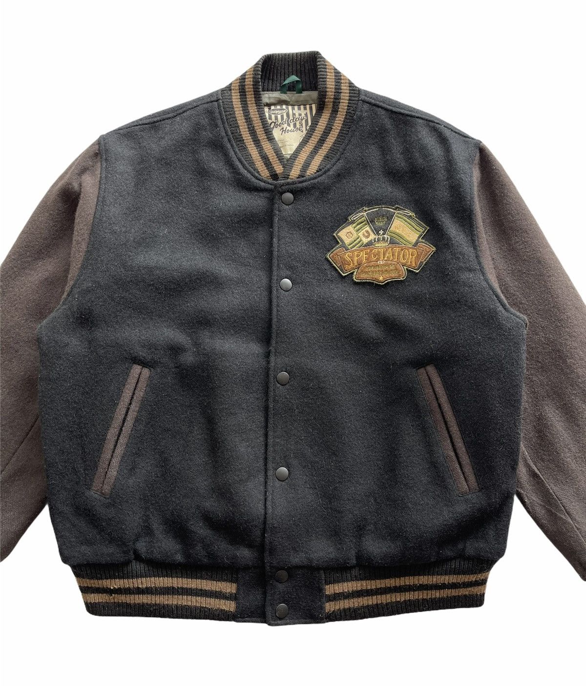 Japanese Brand VINTAGE WOOL VARSITY JACKET Size US XL / EU 56 / 4 - 5 Thumbnail