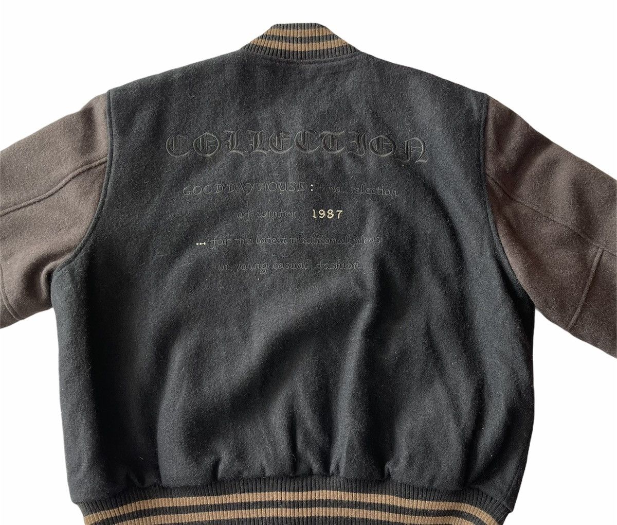 Japanese Brand VINTAGE WOOL VARSITY JACKET Size US XL / EU 56 / 4 - 7 Thumbnail