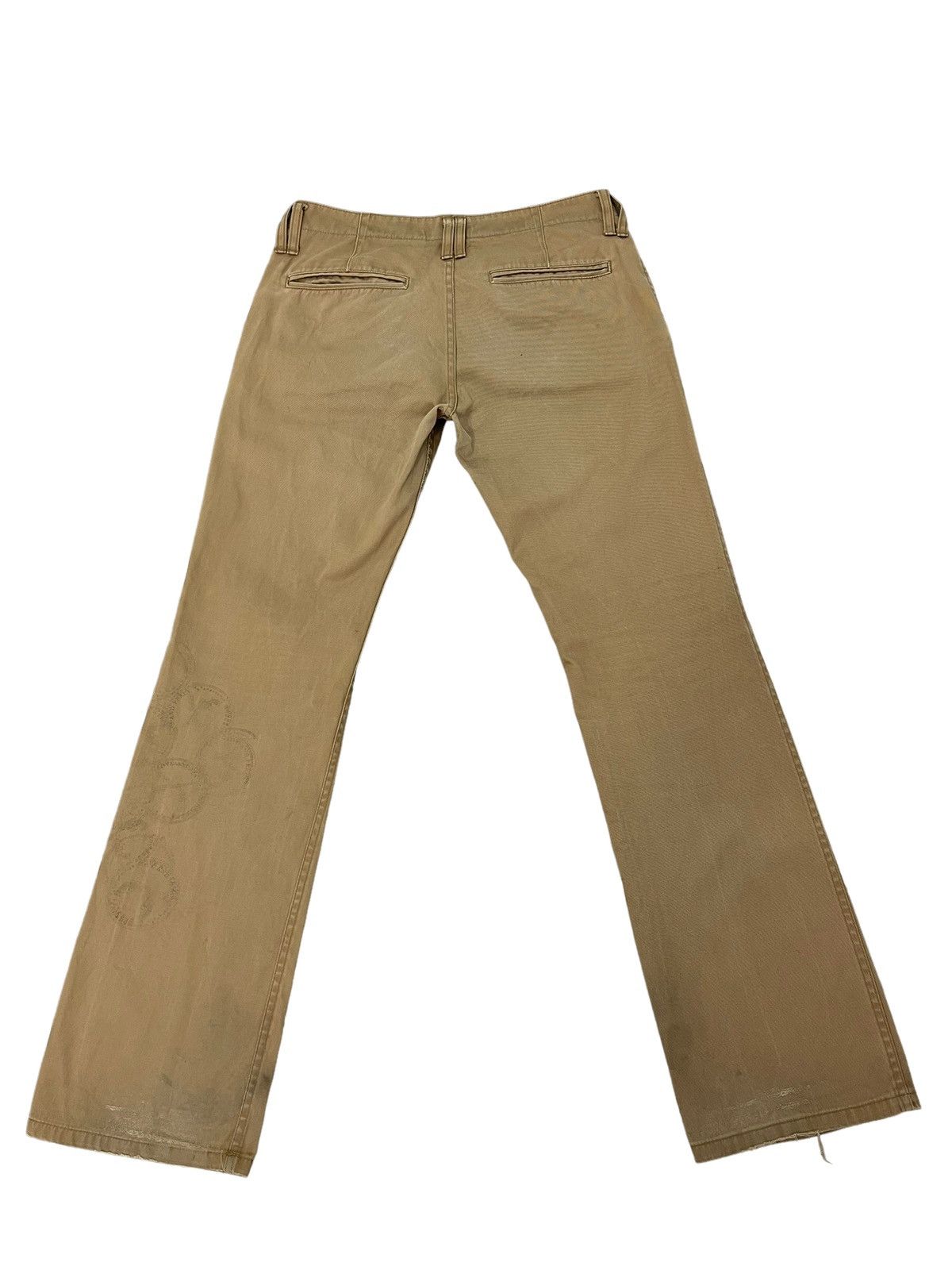 roarguns Flare Khaki Pant Roar Japan Stamping Logos Low Rise 3🟦5 Size US 30 / EU 46 - 15 Thumbnail