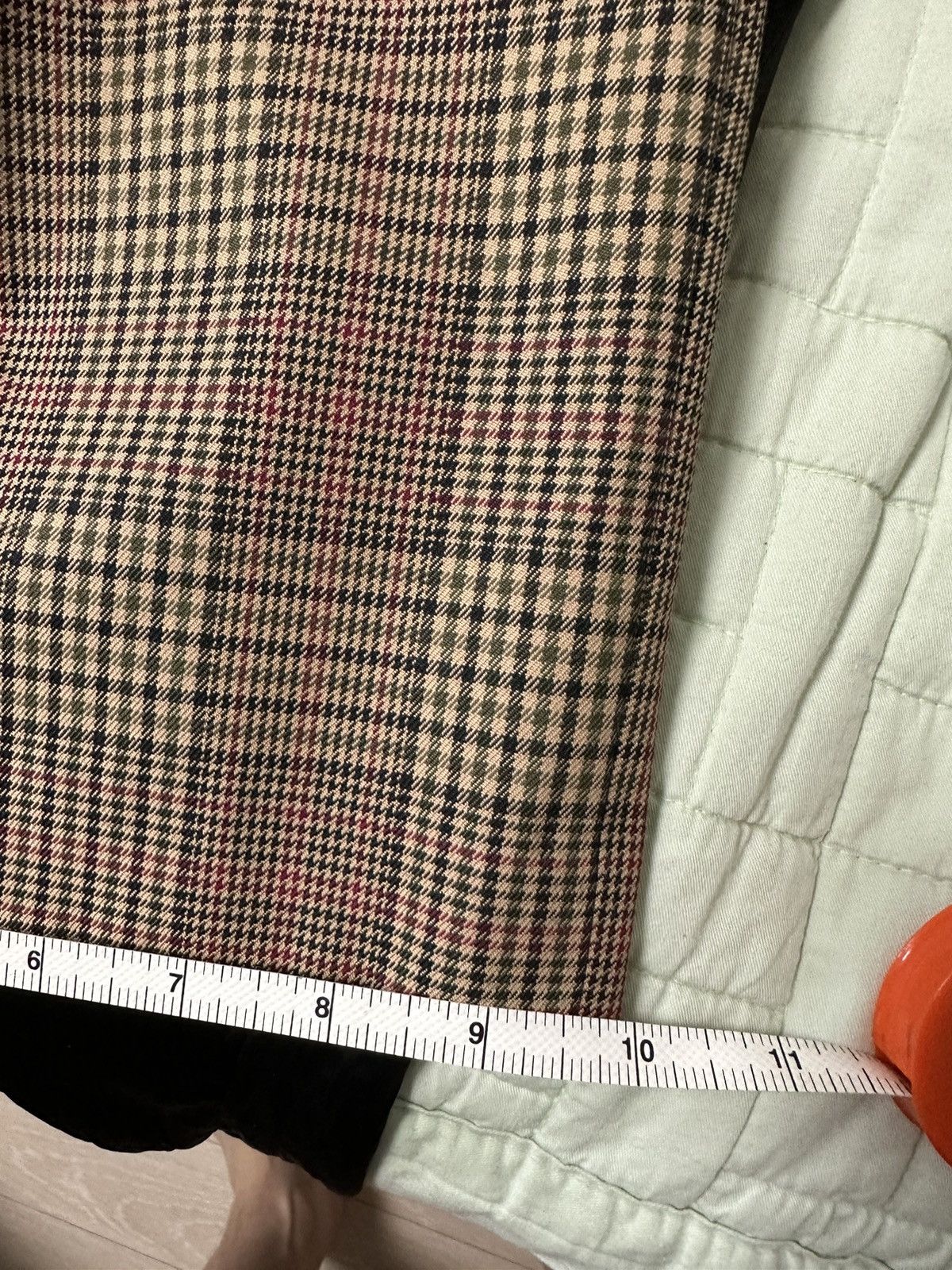 Beige check trouser
