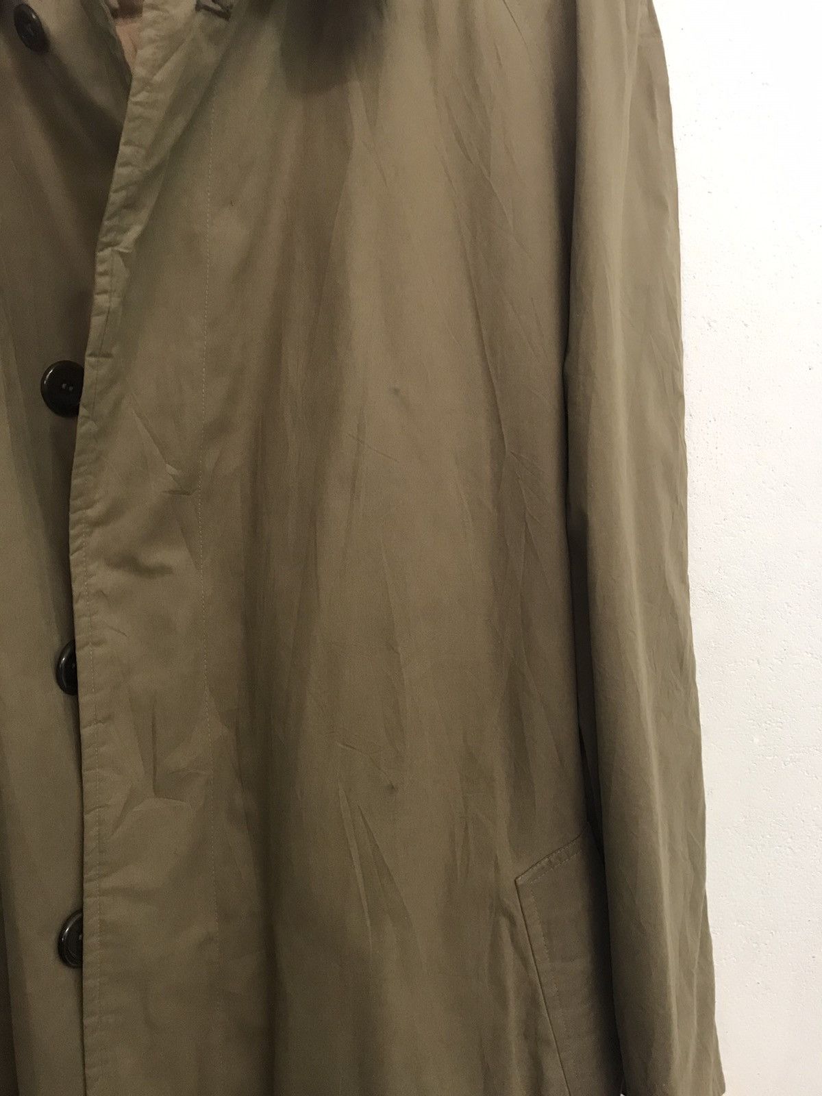 Burberry Vtg Burberry Belted Trench Coat Wool & Camel Hair Inner Size US S / EU 44-46 / 1 - 14 Thumbnail