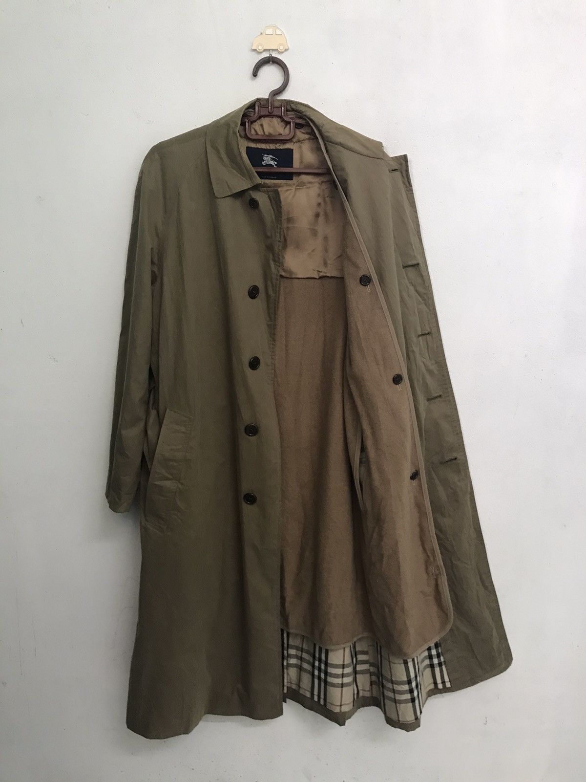 Burberry Vtg Burberry Belted Trench Coat Wool & Camel Hair Inner Size US S / EU 44-46 / 1 - 9 Thumbnail