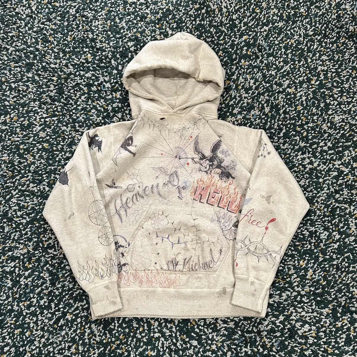 Saint Michael Saint Michael x Dr.Woo Graffiti Hoodie Sz. L | Grailed