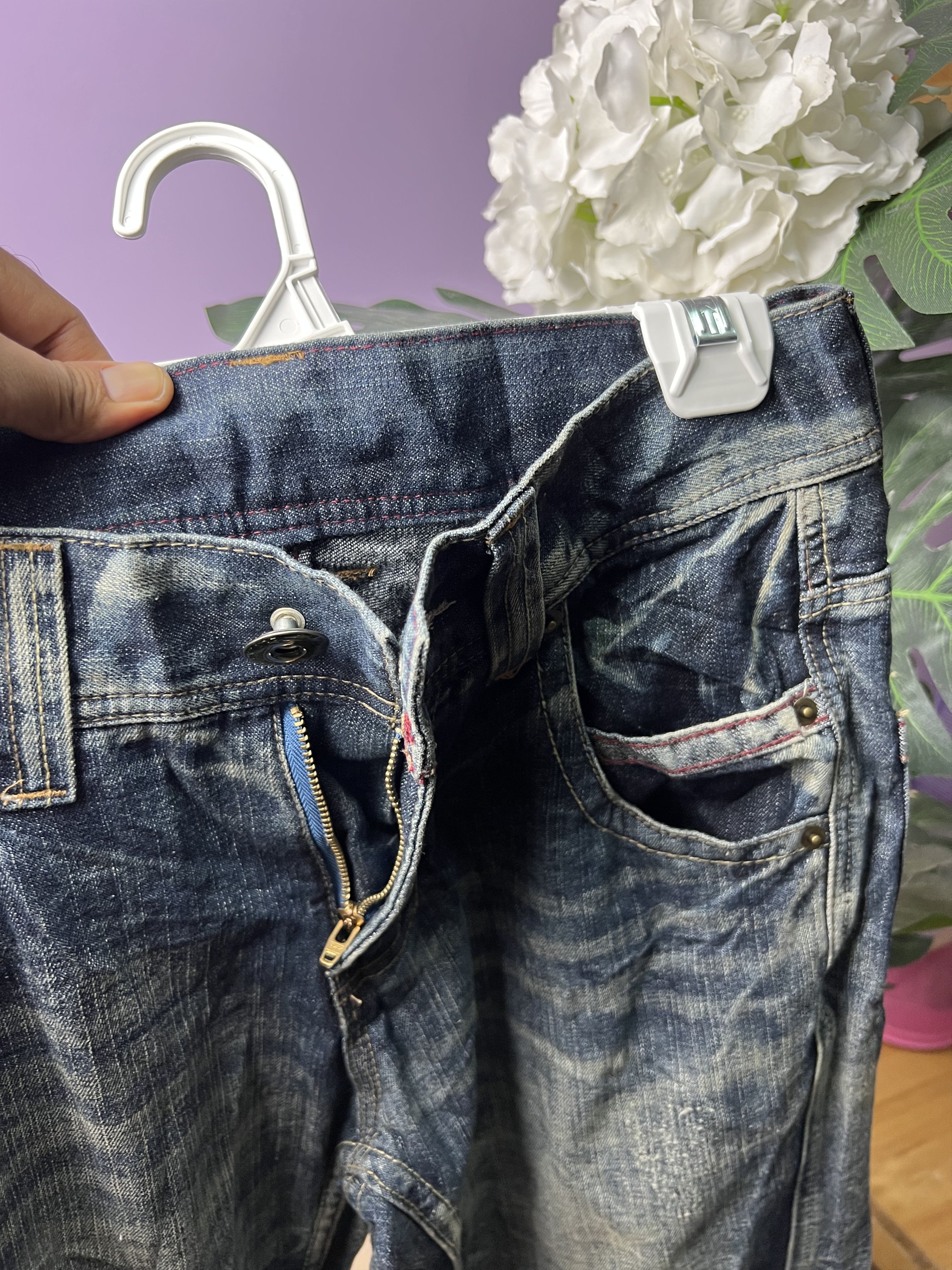 If Six Was Nine 🔥BS Japanese Brand Distressed Denim Size US 30 / EU 46 - 14 Thumbnail