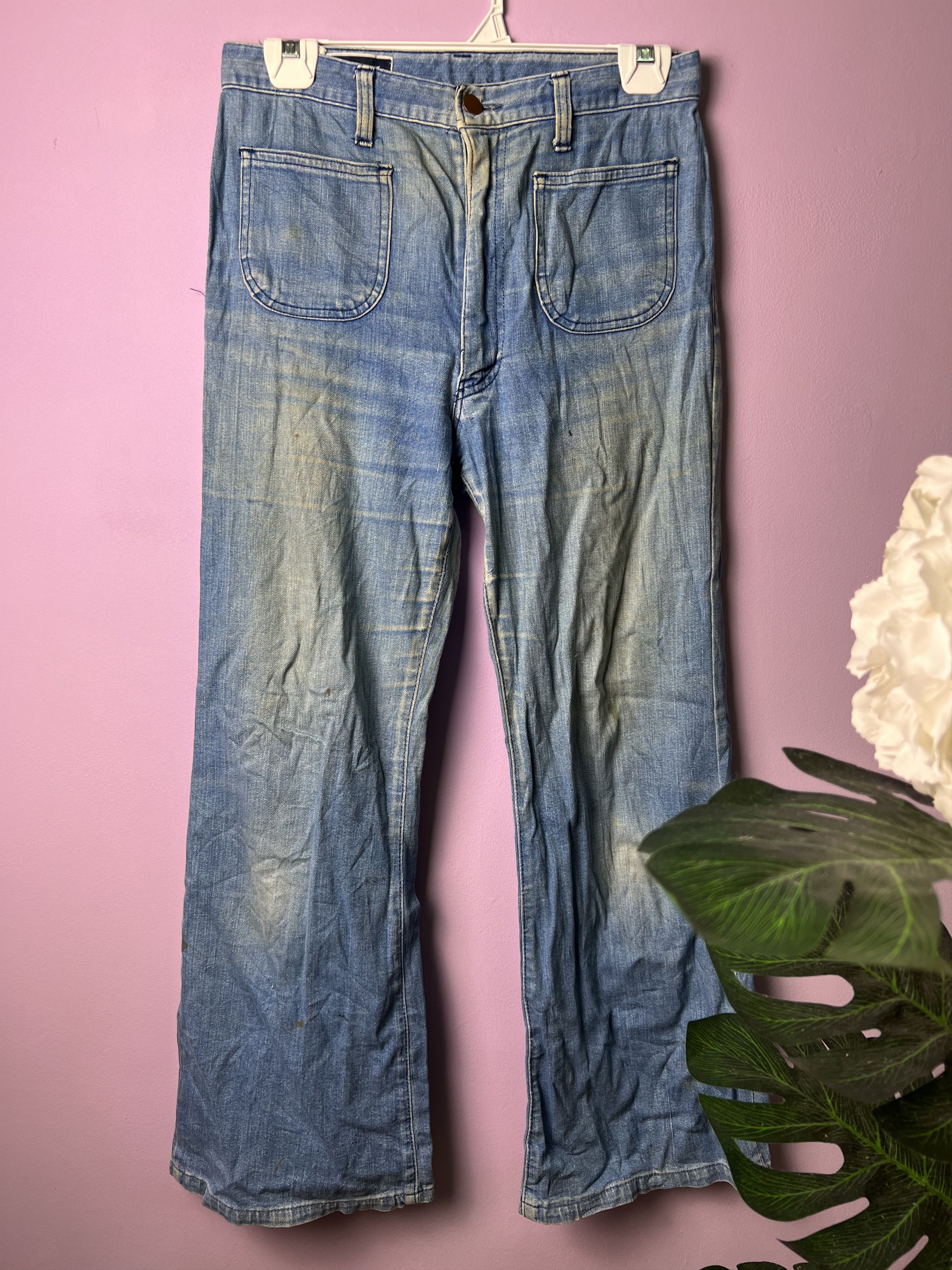 Japanese Brand 🔥Rare Vintage Bobson Too-too Bush Pants Denim Size US 29 - 2 Thumbnail