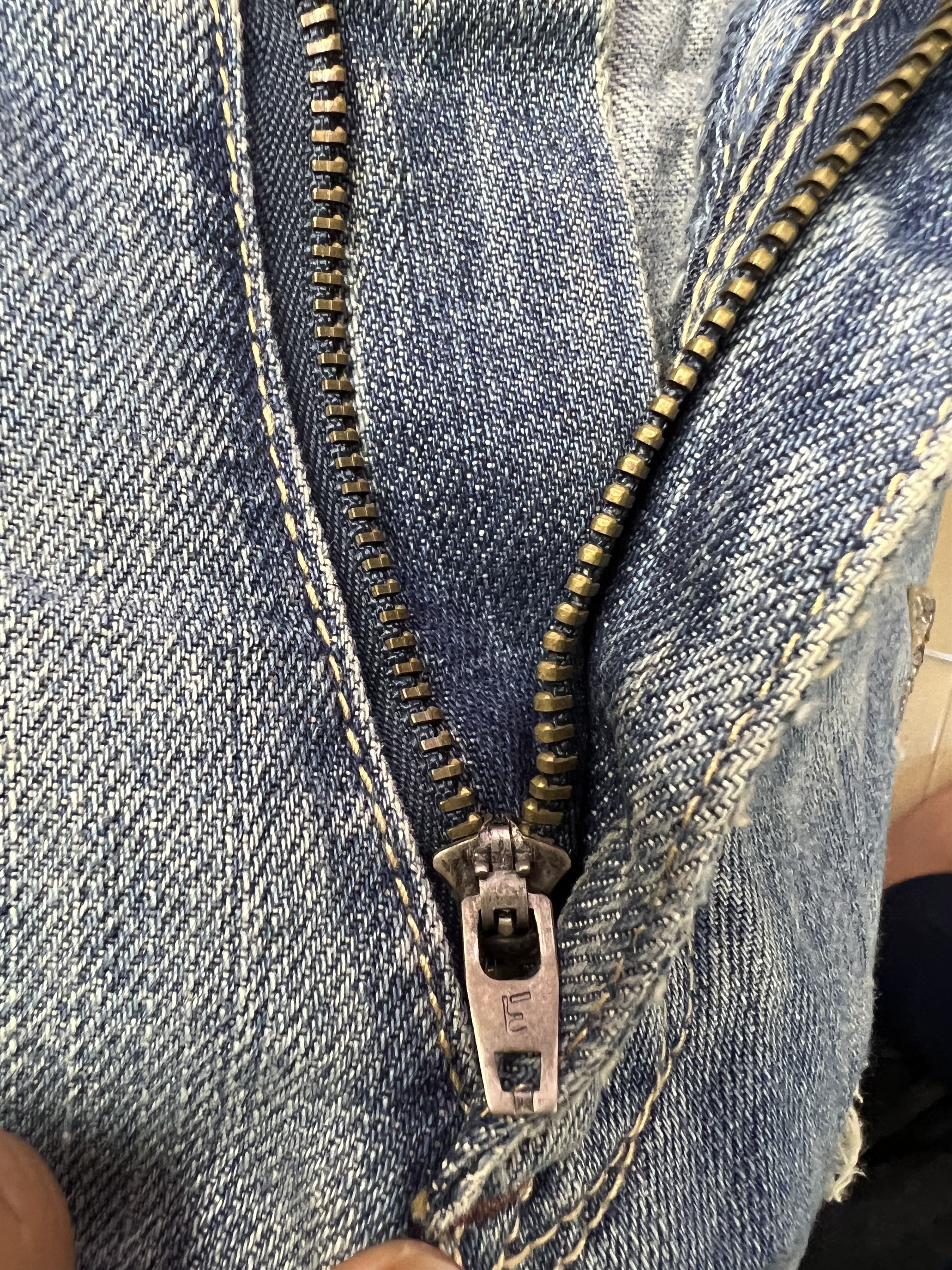 Japanese Brand 🔥Japanese Brand Patchwork Distressed Denim Size 32" / US 10 / IT 46 - 22 Thumbnail