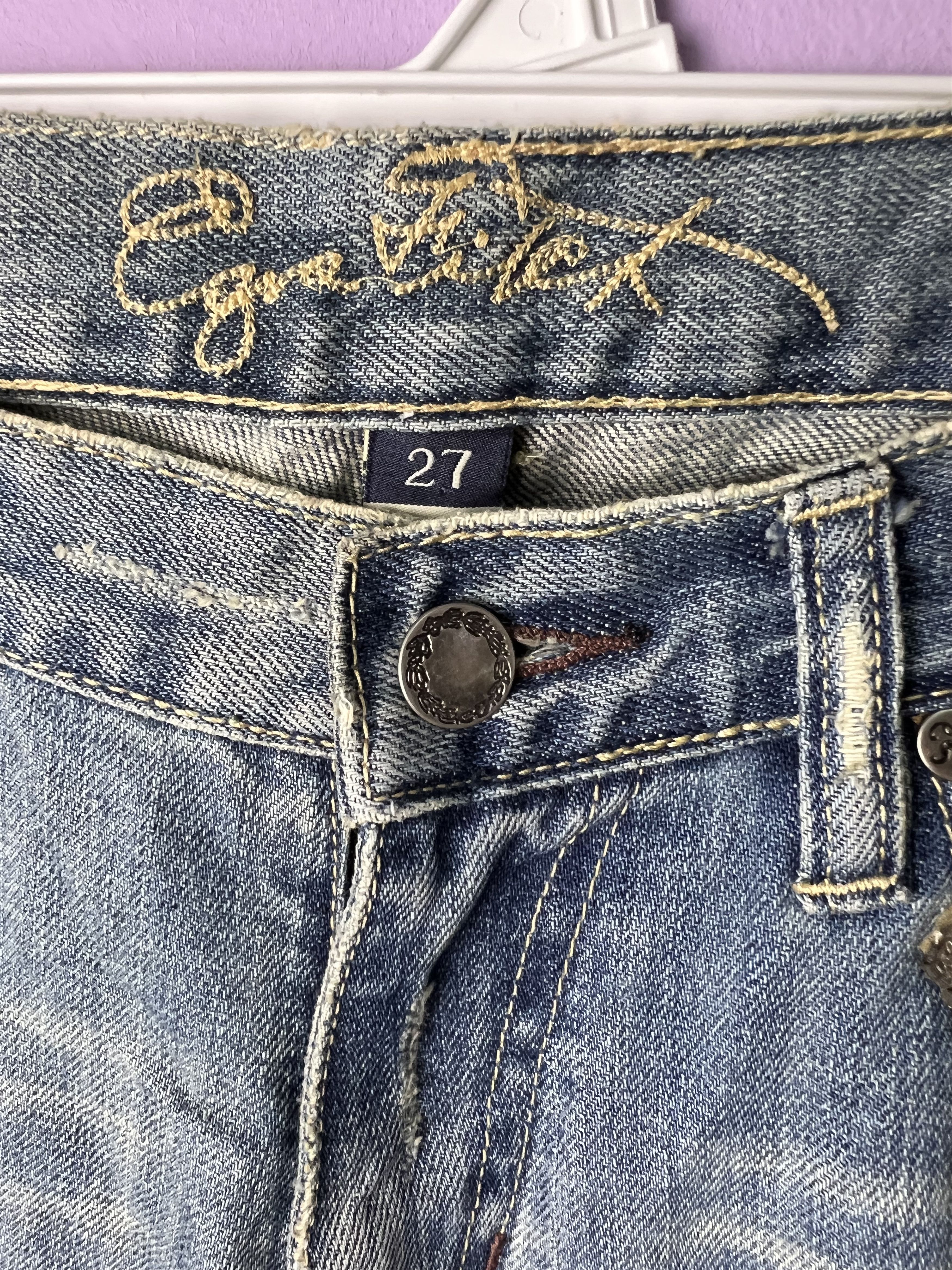 Japanese Brand 🔥Japanese Brand Patchwork Distressed Denim Size 32" / US 10 / IT 46 - 11 Thumbnail