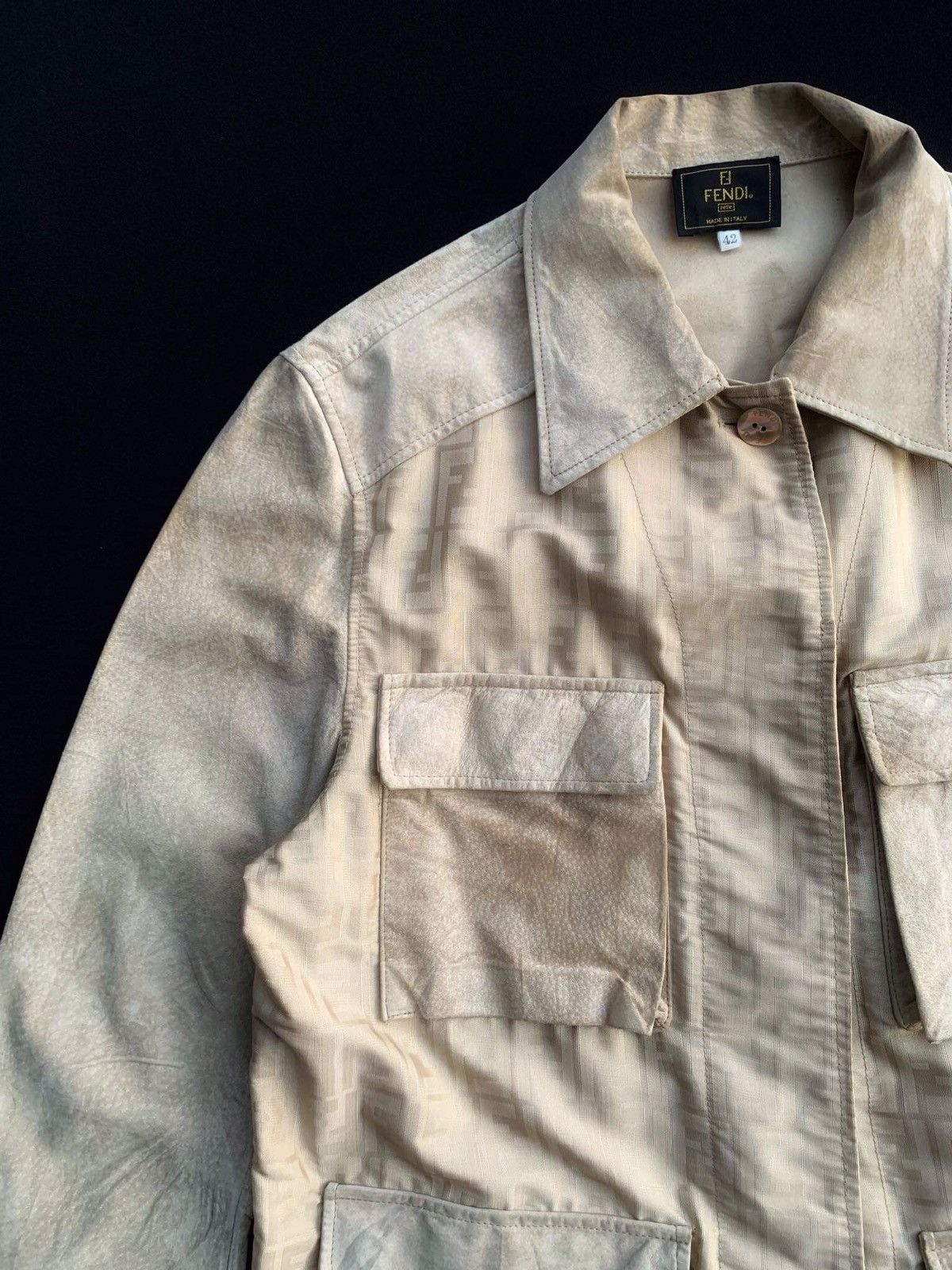 Fendi Fendi Zucca Monogram Fendi Italy Luxury Jacket Sz 42 on tag Size US S / EU 44-46 / 1 - 4 Thumbnail