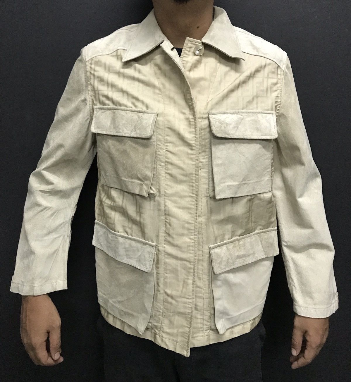 Fendi Fendi Zucca Monogram Fendi Italy Luxury Jacket Sz 42 on tag Size US S / EU 44-46 / 1 - 11 Thumbnail