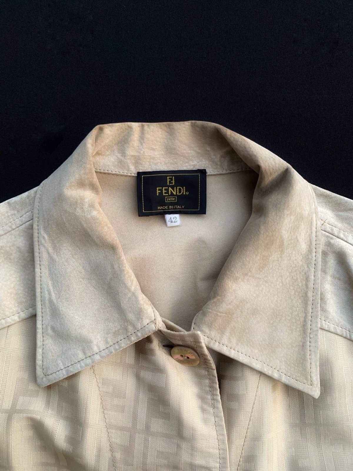 Fendi Fendi Zucca Monogram Fendi Italy Luxury Jacket Sz 42 on tag Size US S / EU 44-46 / 1 - 3 Thumbnail