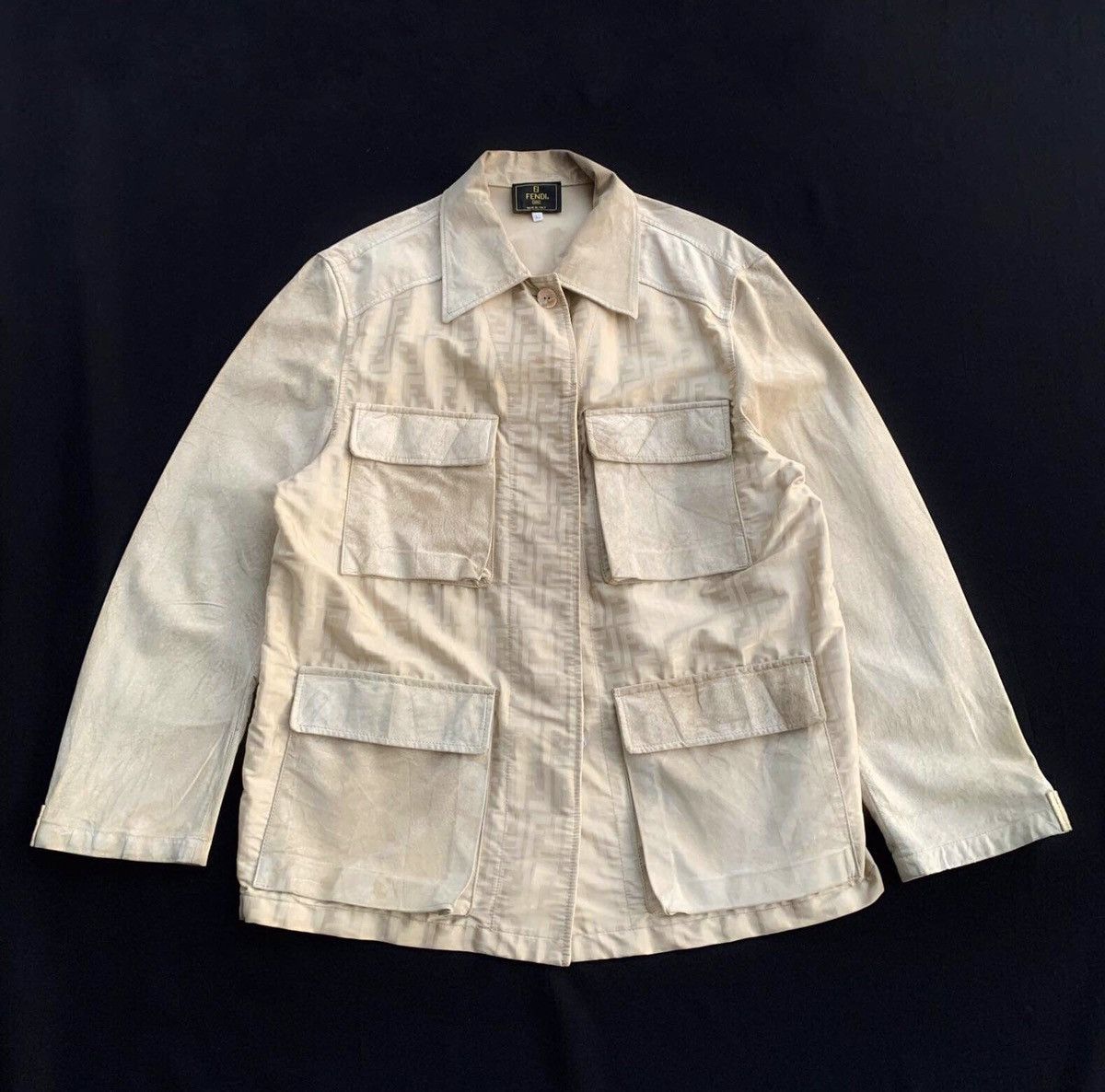 Fendi Fendi Zucca Monogram Fendi Italy Luxury Jacket Sz 42 on tag Size US S / EU 44-46 / 1 - 1 Thumbnail