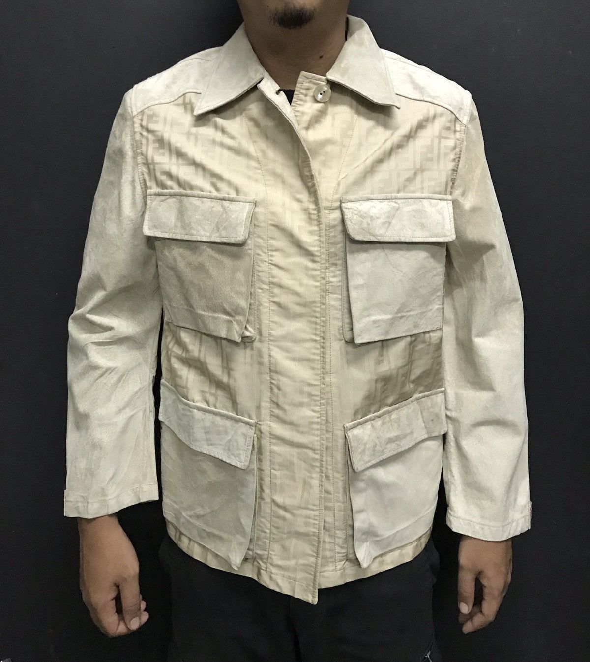 Fendi Fendi Zucca Monogram Fendi Italy Luxury Jacket Sz 42 on tag Size US S / EU 44-46 / 1 - 12 Thumbnail