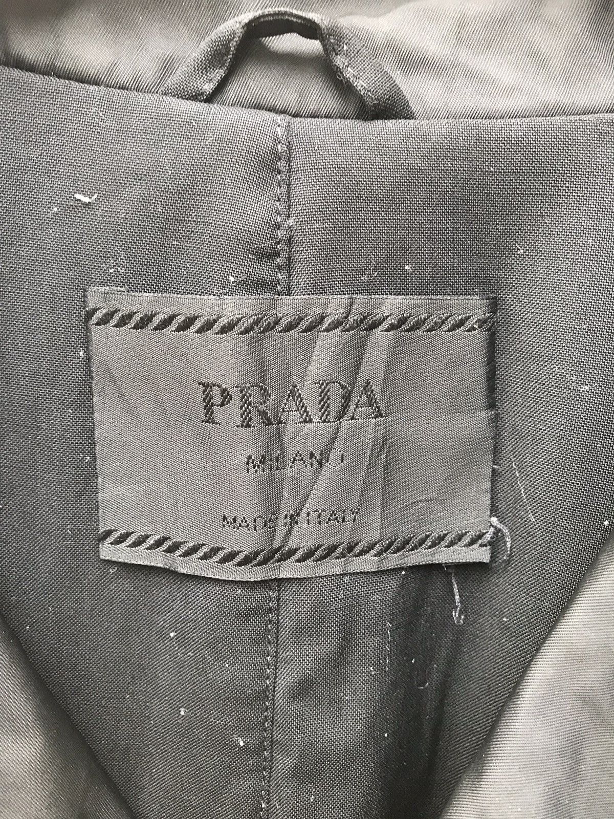 Prada Prada Milano Black Jacket Italian Fashion Jacket Size US L / EU 52-54 / 3 - 3 Thumbnail