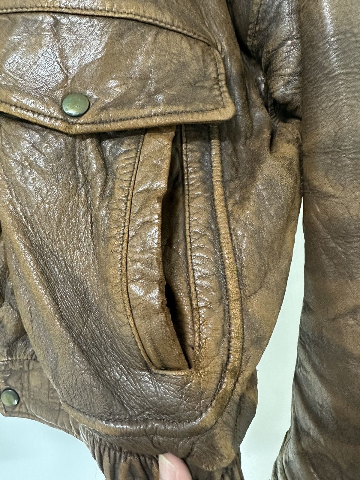Harley Davidson Vintage Harley Davidson Leather Jacket Biker Jacket Rare Size US M / EU 48-50 / 2 - 7 Thumbnail