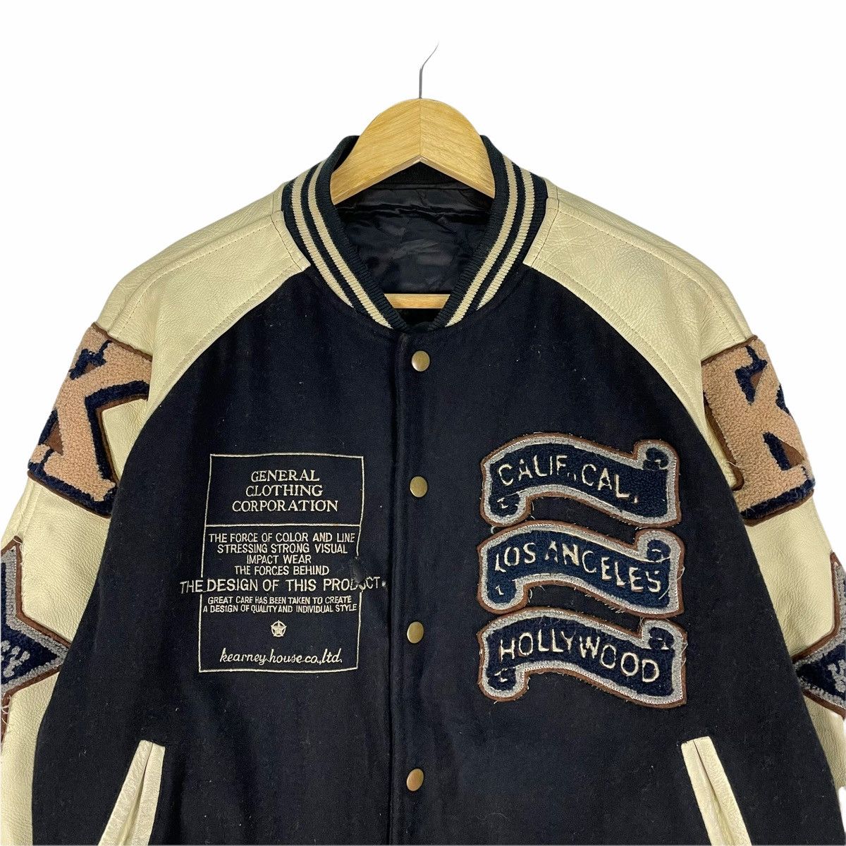 Other ❄️KEARNEY HOUSE Hollywood Patches Varsity Leather Jacket Size US M / EU 48-50 / 2 - 4 Thumbnail