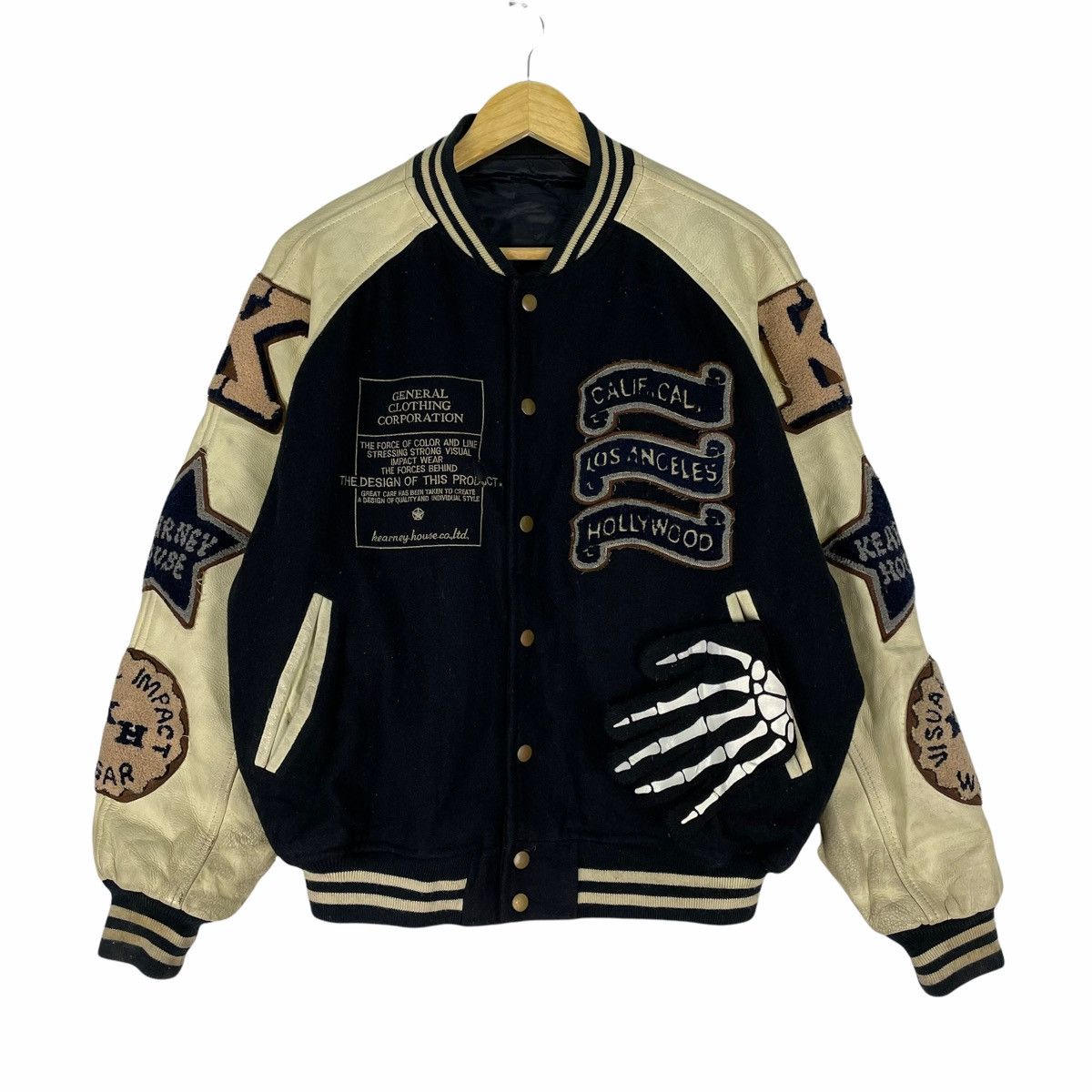 Other ❄️KEARNEY HOUSE Hollywood Patches Varsity Leather Jacket Size US M / EU 48-50 / 2 - 1 Thumbnail
