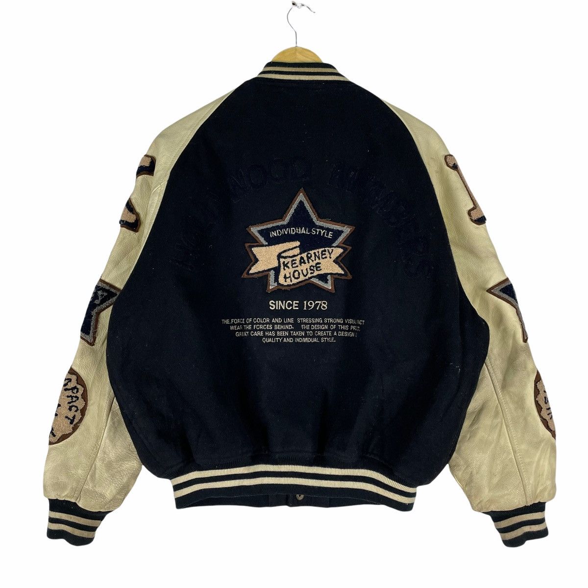 Other ❄️KEARNEY HOUSE Hollywood Patches Varsity Leather Jacket Size US M / EU 48-50 / 2 - 12 Thumbnail