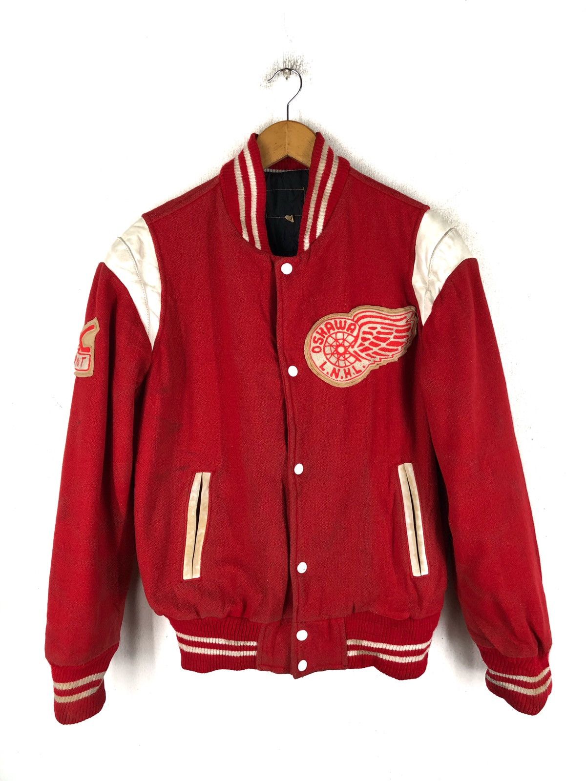 Red wings varsity jacket hot sale