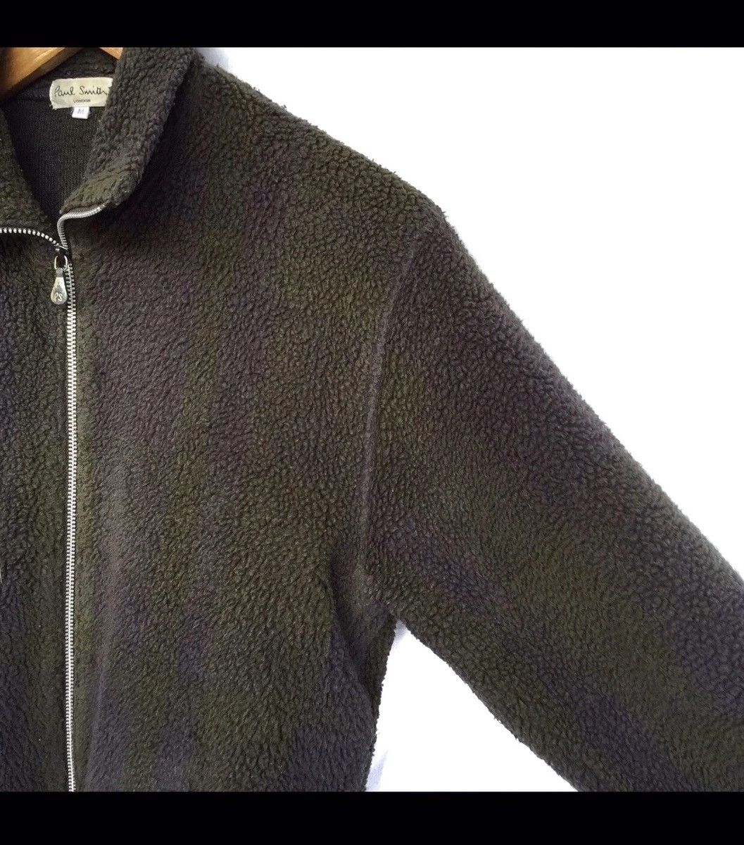Paul Smith × Vintage Vintage Paul Smith London Sherpa Fleece Bomber Jacket Size M / US 6-8 / IT 42-44 - 5 Thumbnail