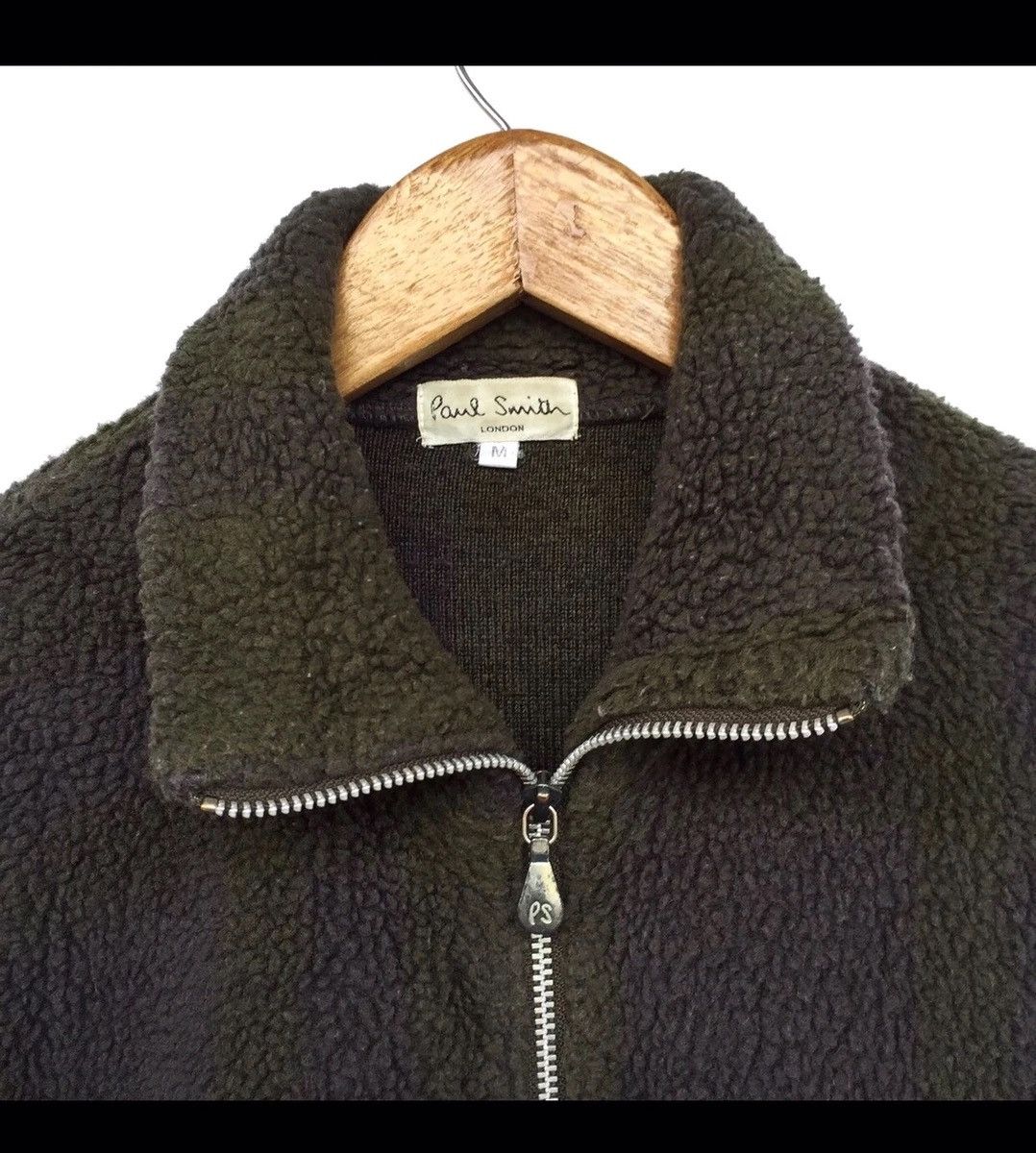 Paul Smith × Vintage Vintage Paul Smith London Sherpa Fleece Bomber Jacket Size M / US 6-8 / IT 42-44 - 7 Thumbnail