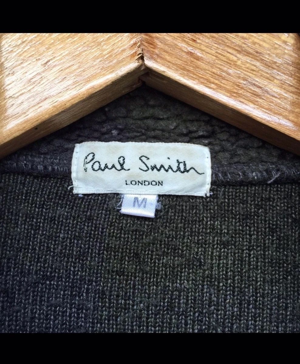 Paul Smith × Vintage Vintage Paul Smith London Sherpa Fleece Bomber Jacket Size M / US 6-8 / IT 42-44 - 8 Thumbnail
