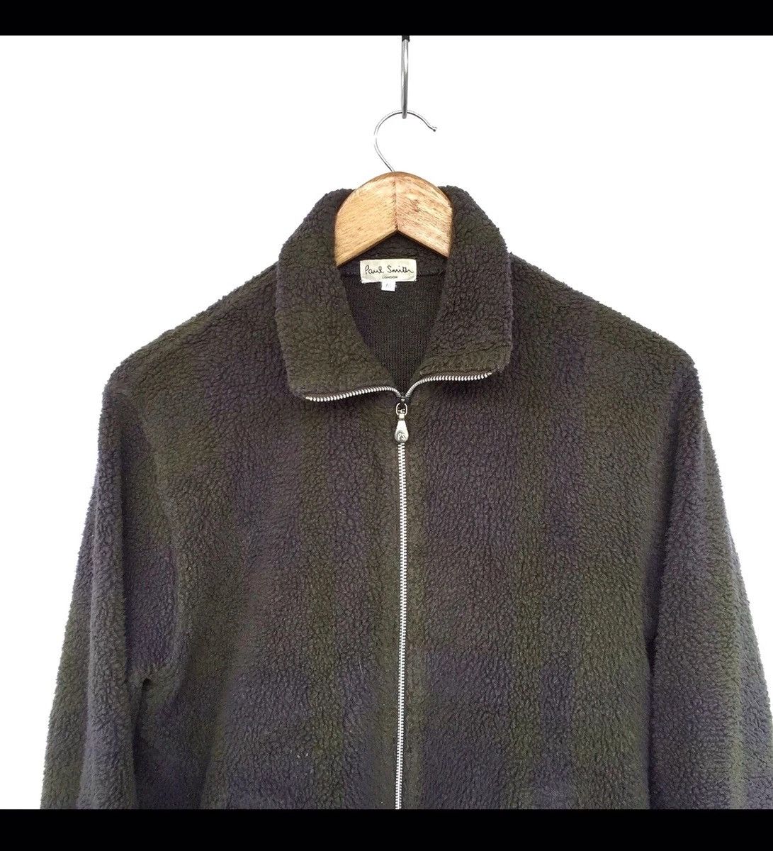 Paul Smith × Vintage Vintage Paul Smith London Sherpa Fleece Bomber Jacket Size M / US 6-8 / IT 42-44 - 3 Thumbnail