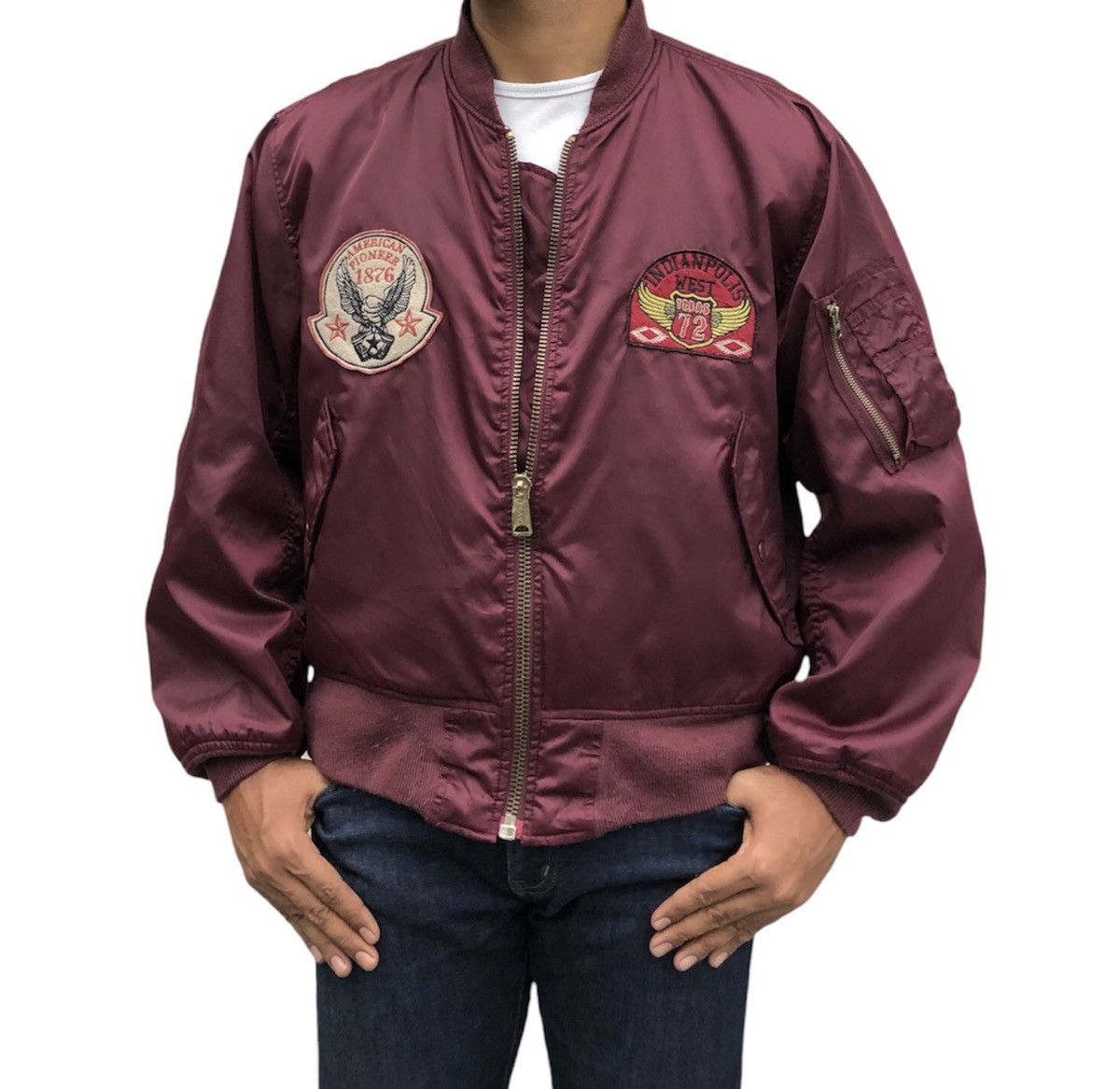 Vintage Vtg The Special Wearcollection AirForces MA-1 Bomber Jacket Size US M / EU 48-50 / 2 - 1 Thumbnail