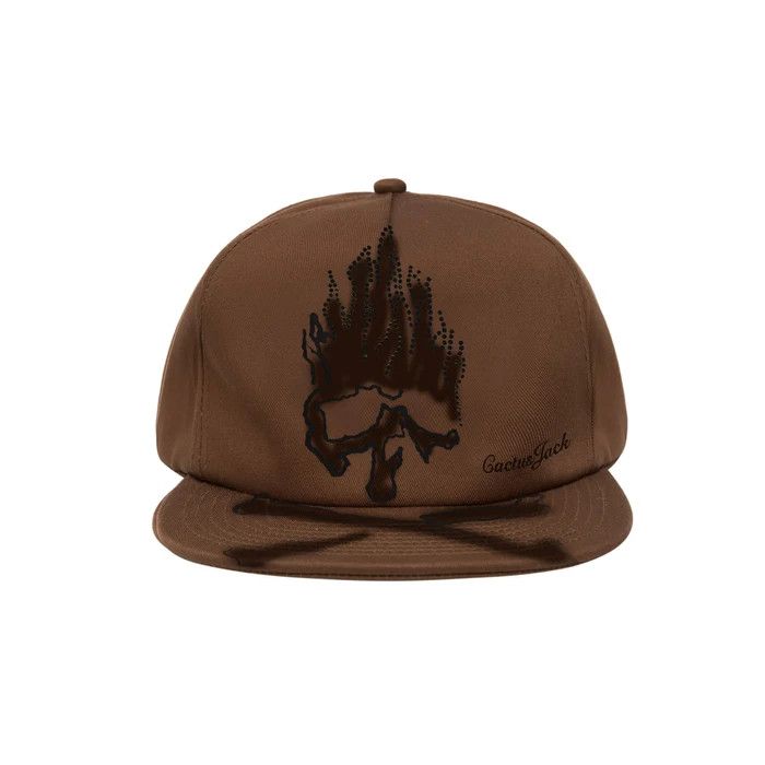 Mastermind Japan × Travis Scott Cactus Jack for Mastermind Hat Skull Brown Rhinestones Size ONE SIZE - 8 Thumbnail