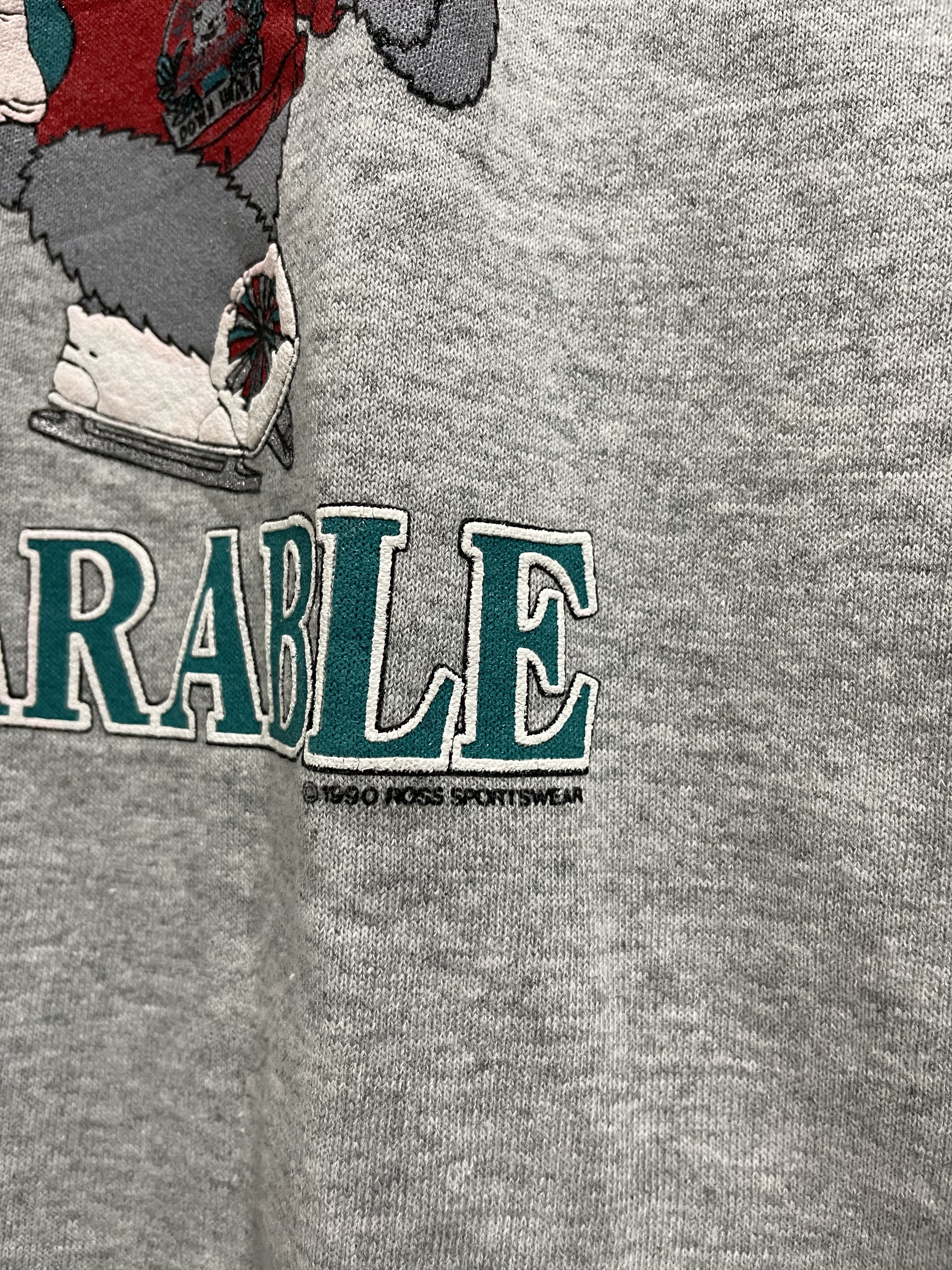 Fruit Of The Loom Vintage 1990 Wisconsin Winter Bear Big Logo Sweatshirt Size US XL / EU 56 / 4 - 3 Thumbnail