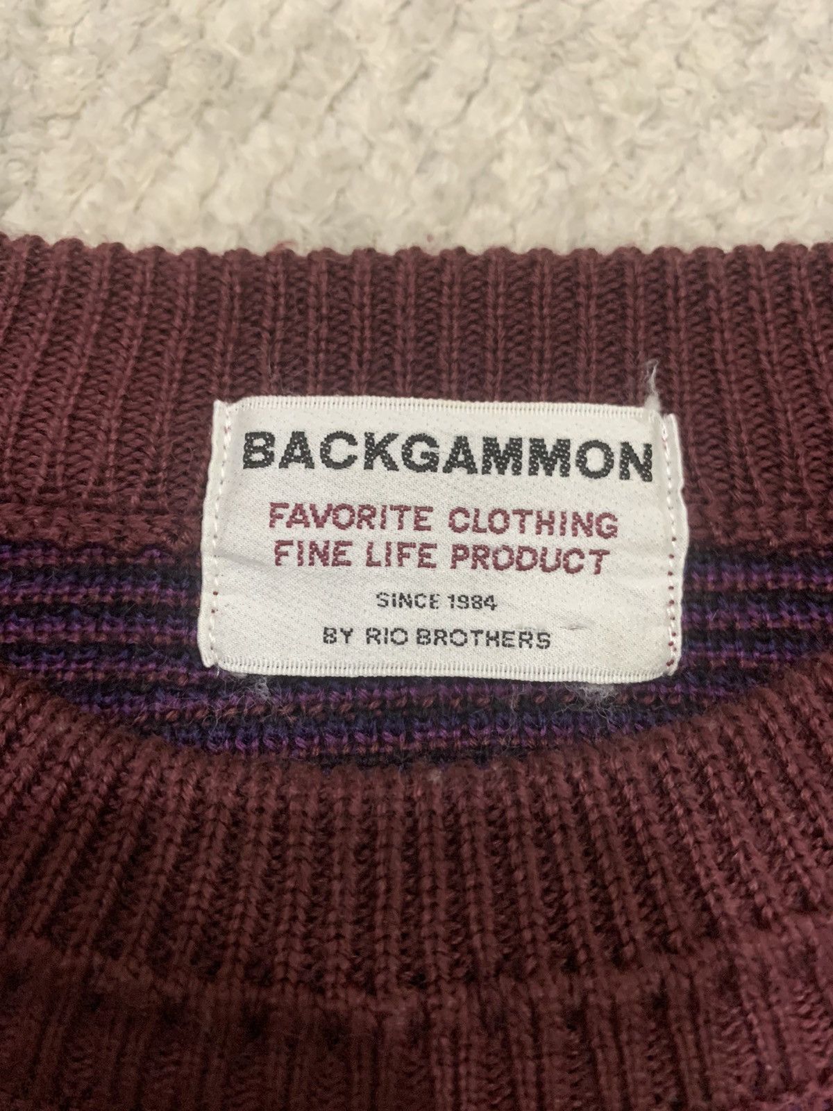 Aran Isles Knitwear × Designer BACKGAMMON 80s Navajo Intarsia Knit Pullover Jumper Sweater Size US M / EU 48-50 / 2 - 13 Thumbnail